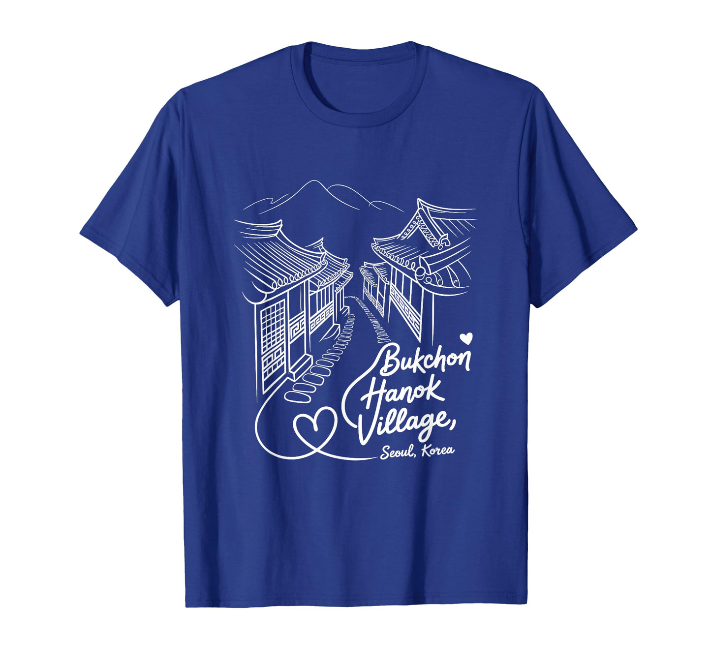 Bukchon Hanok Village, Seoul, Korea Signature Heart Art T-Shirt