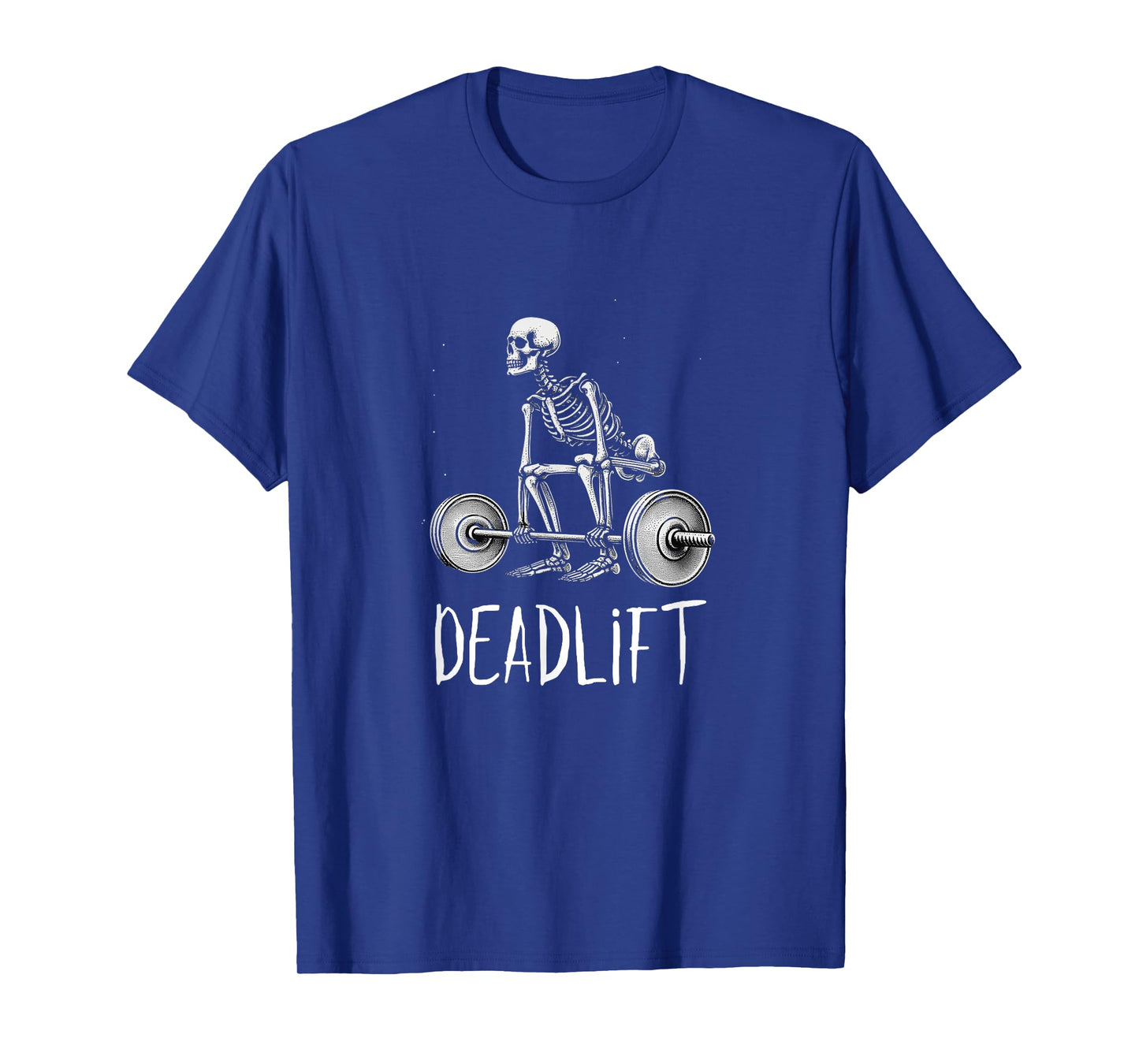 Deadlift Skeleton Workout Halloween Weight Lifting Fitness T-Shirt