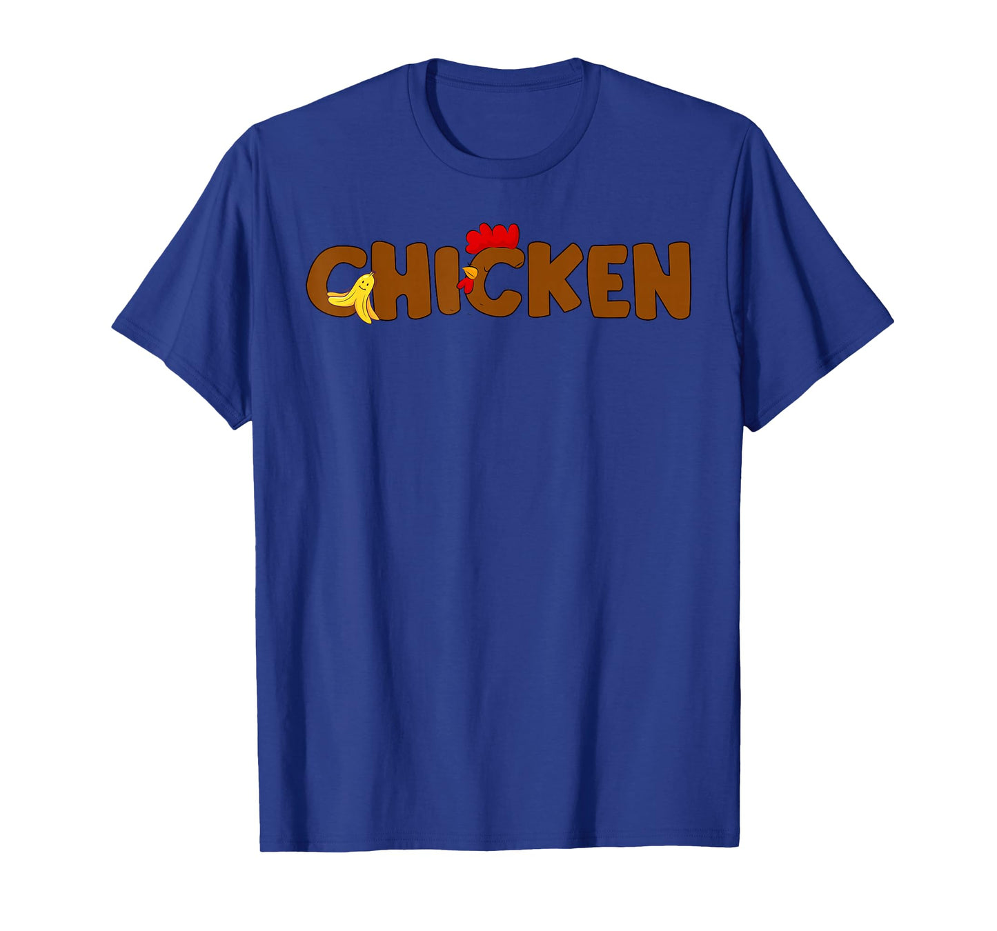 Funny Chicken & Banana Halloween Couples Family Costume 2025 T-Shirt