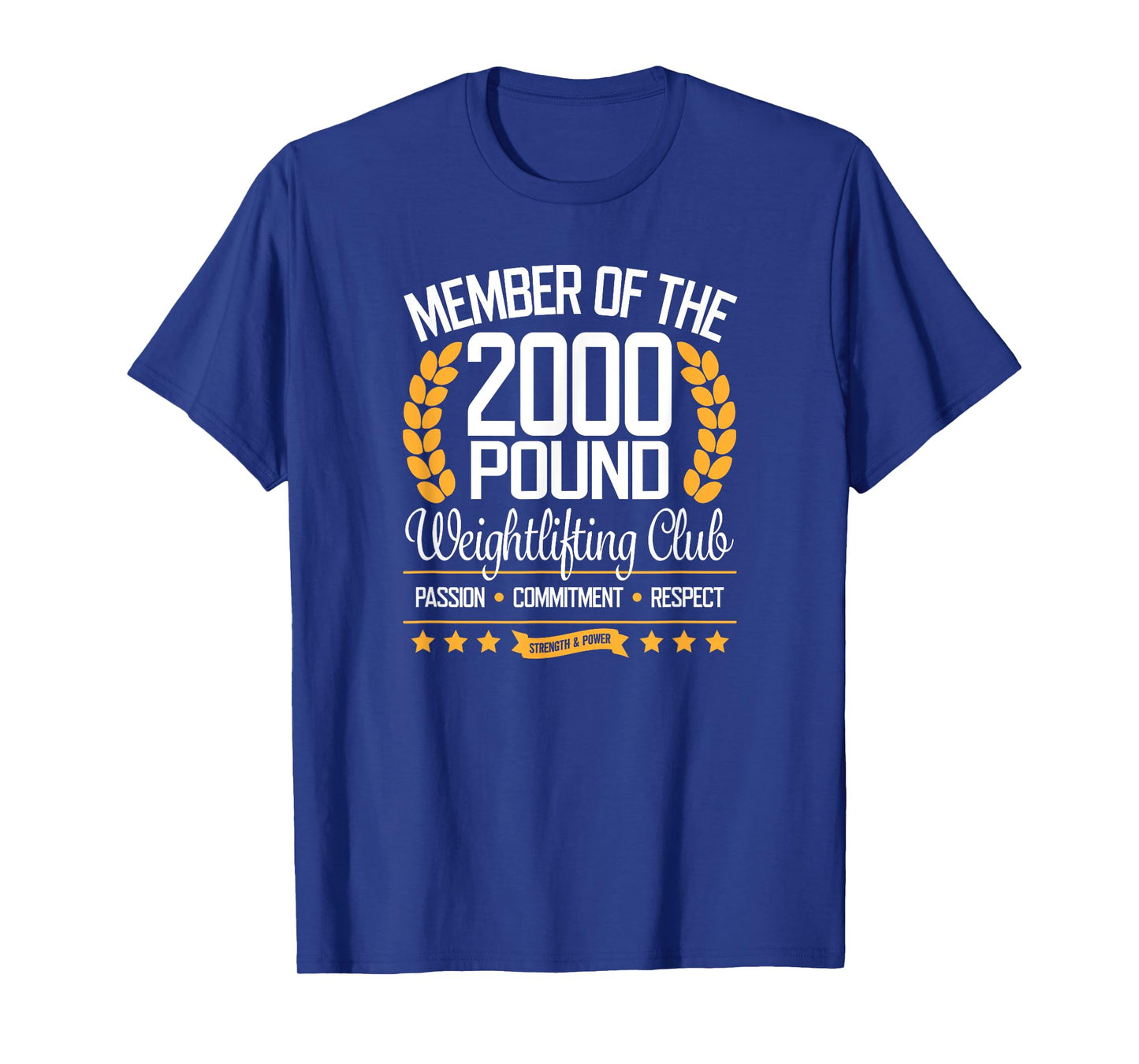 Powerlifter Bodybuilder Gift Tee 2000 Pound Club T-Shirt