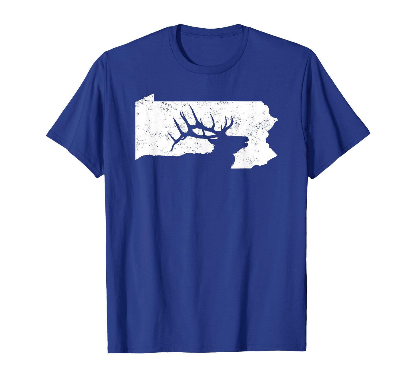 Pennsylvania Elk Hunting Shirt - Bull Elk PA State Shape T-Shirt