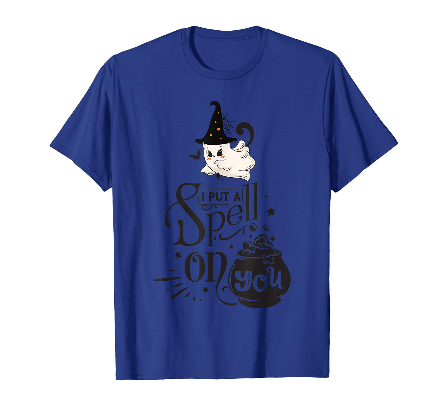 Ghost Halloween Cute Spooky Witch Cat I Put A Spell On You T-Shirt