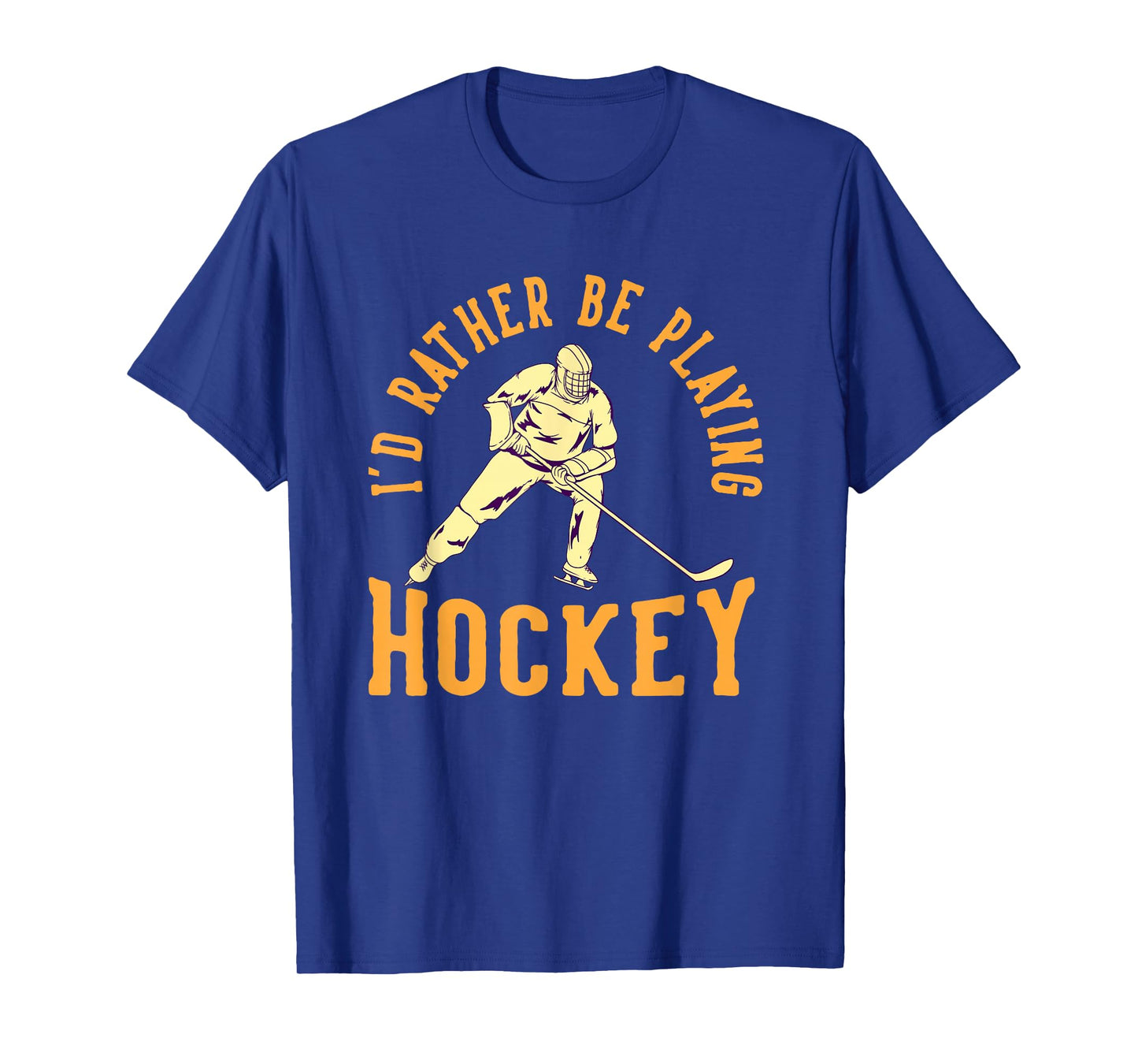 Hockey Iβd Rather Be Playing Vintage Ice Sports T-Shirt