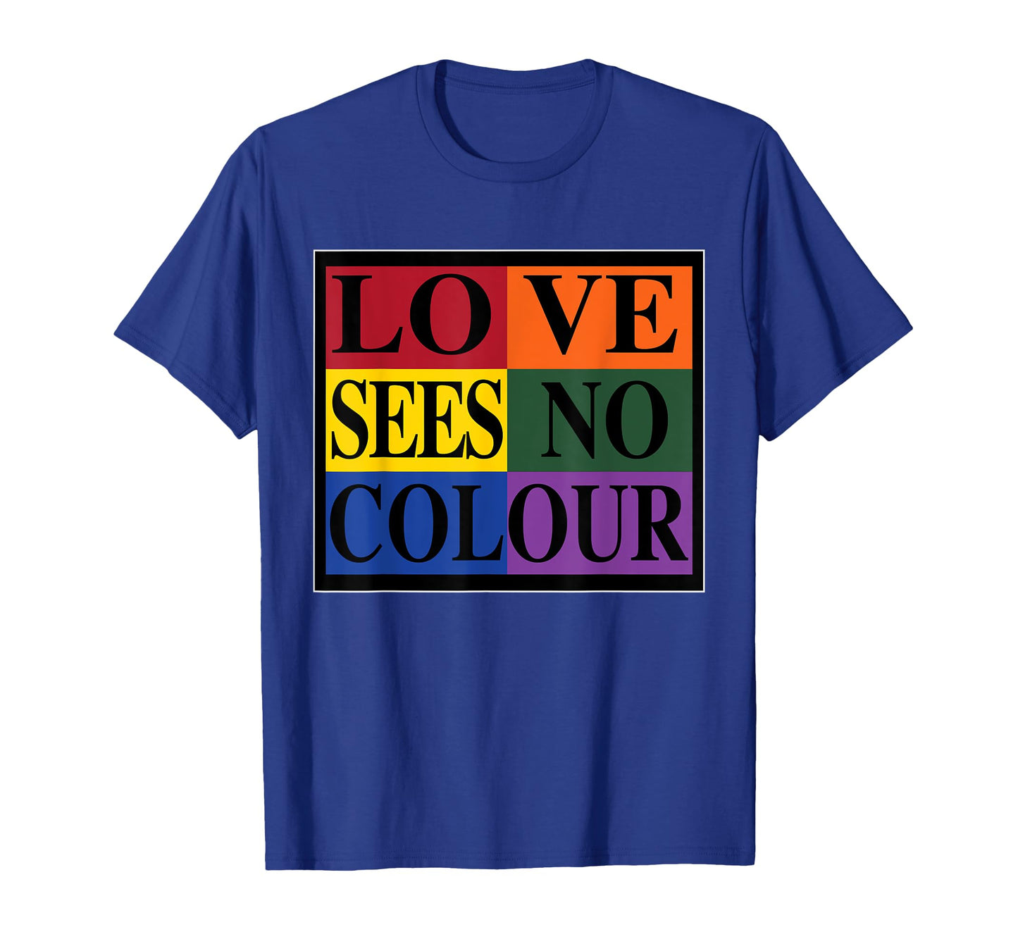 Love Sees No Colour | Retro Graphic 1990's Urban Vintage T-Shirt
