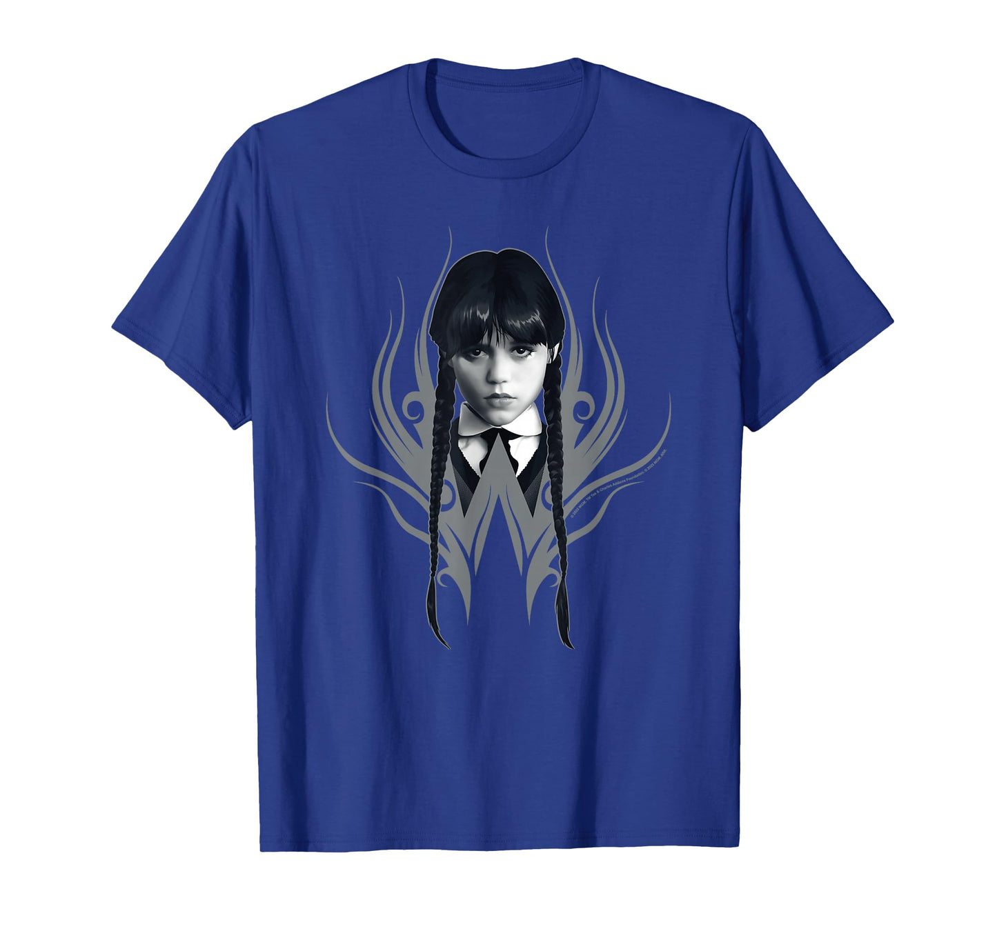 Wednesday Season 2 Wednesday Black & White Face Portrait T-Shirt