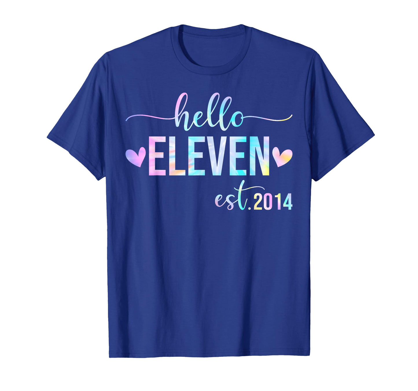 Hello Eleven Est 2014 11 Years Old 11th Birthday Girls Boys T-Shirt
