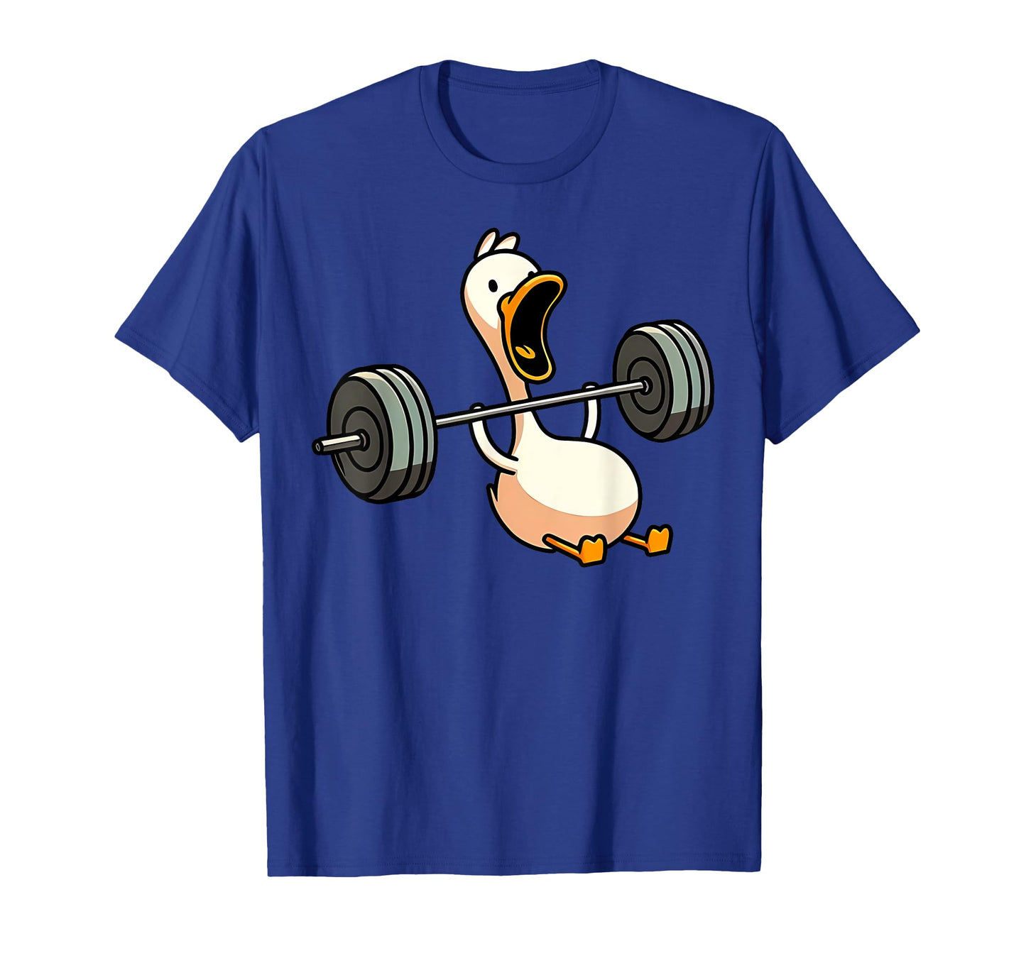 Funny Duck Deadlift Weight Lifting Bodybuilder Gym Workout T-Shirt, Small, Black
