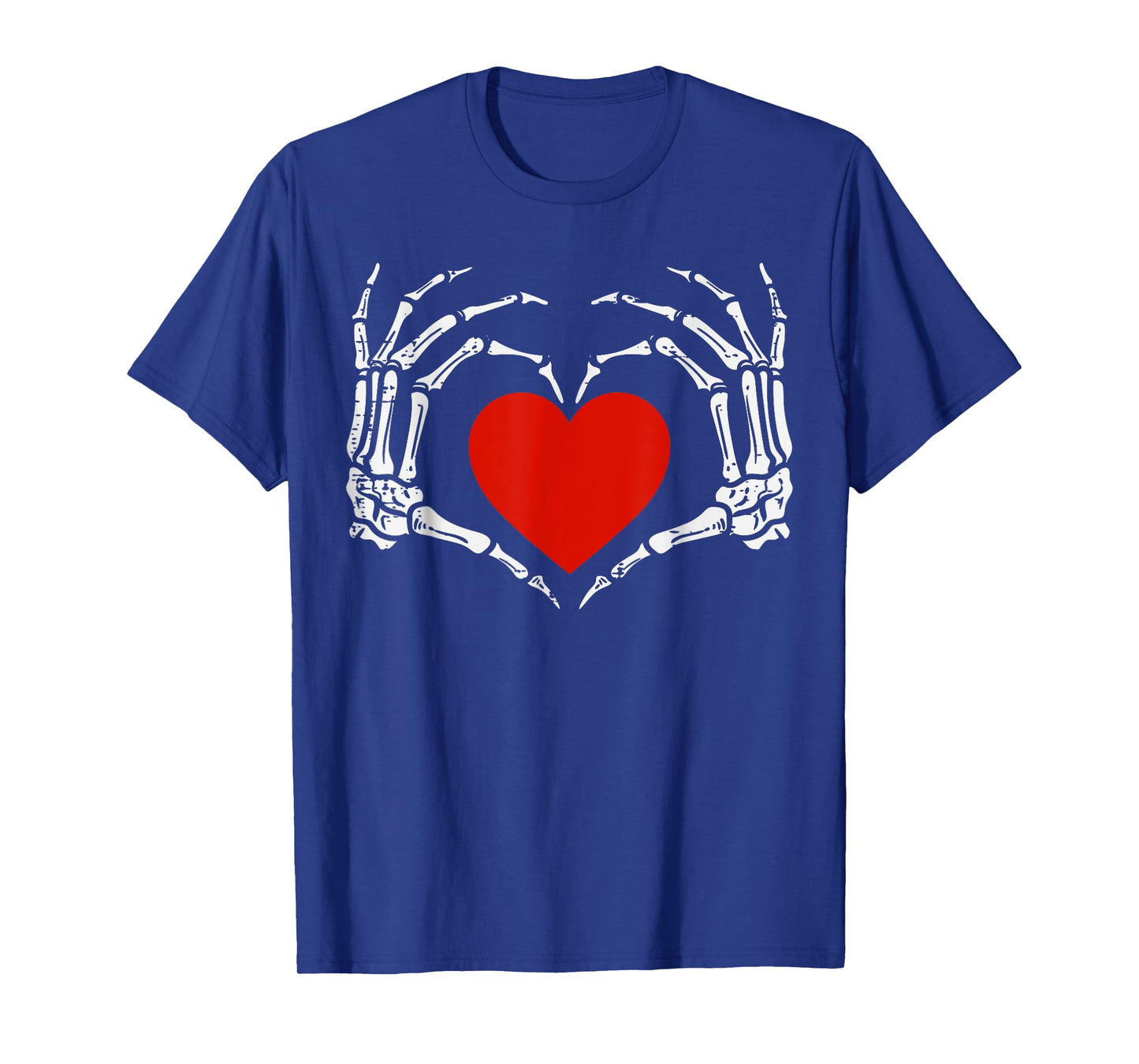 Skeleton Hands love Heart Sign Retro Halloween Costume T-Shirt
