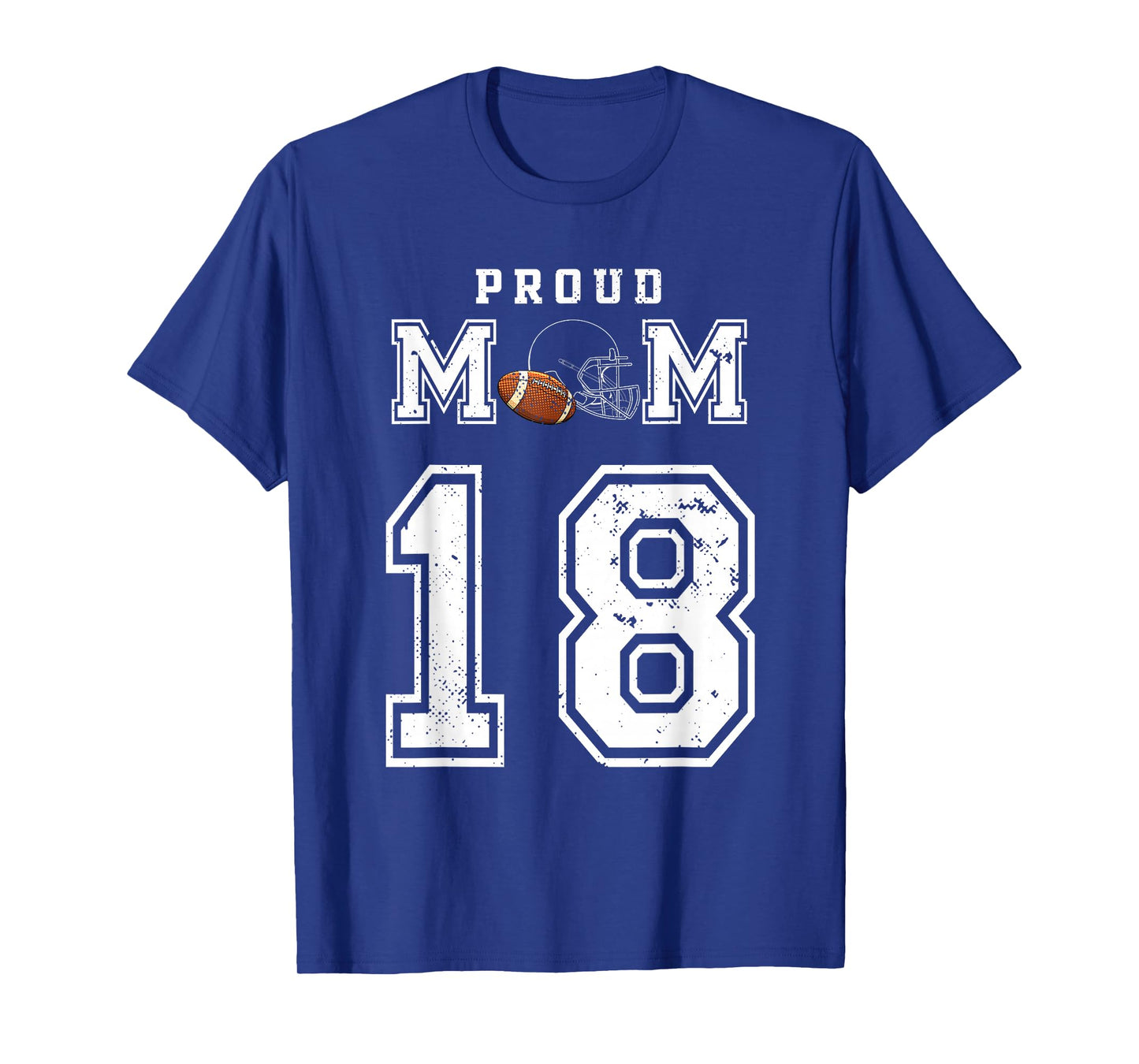Custom Proud Football Mom Number 18 Personalized For Women T-Shirt