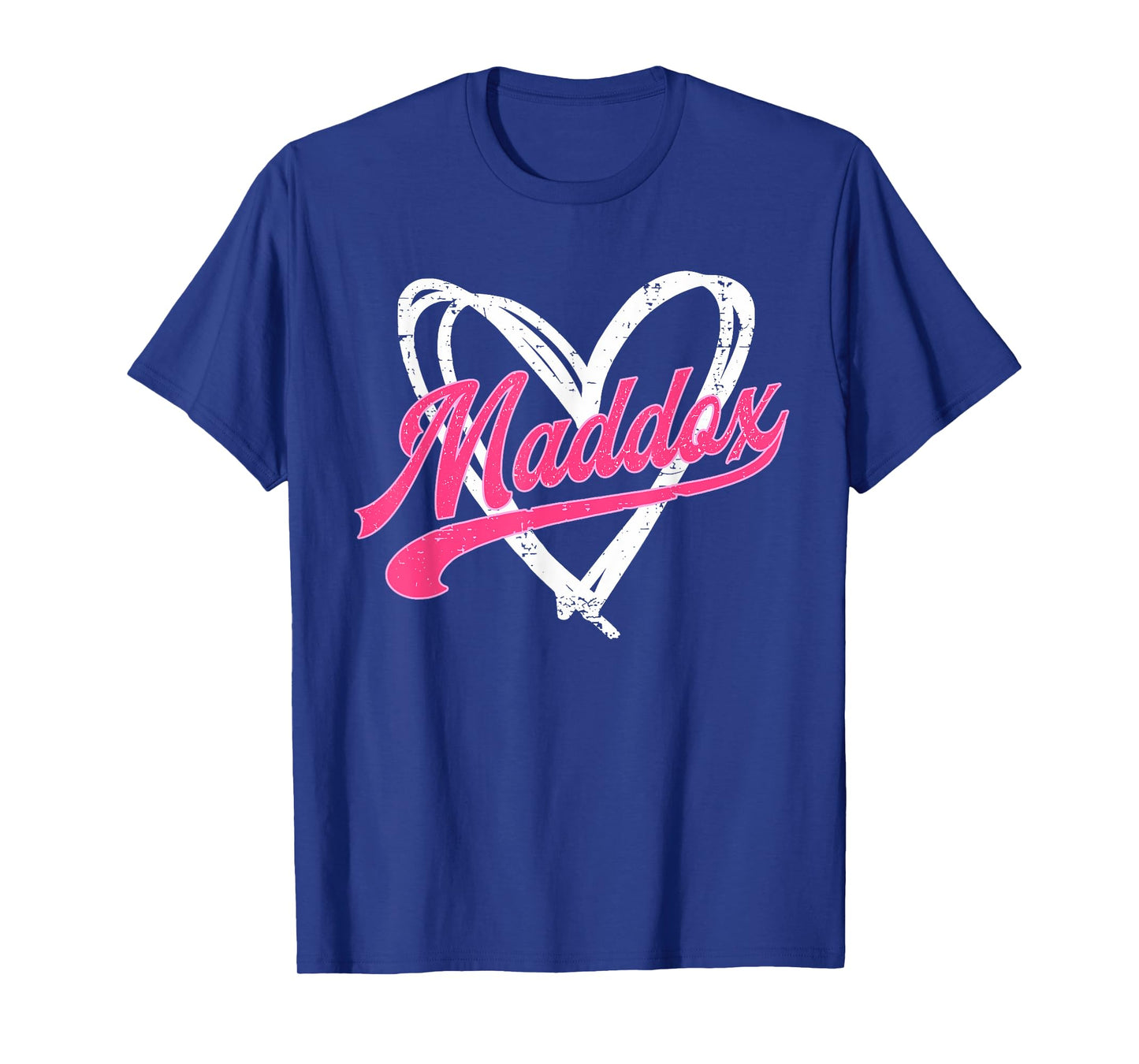 Heart Personalized Name Maddox I Love Maddox Vintage T-Shirt