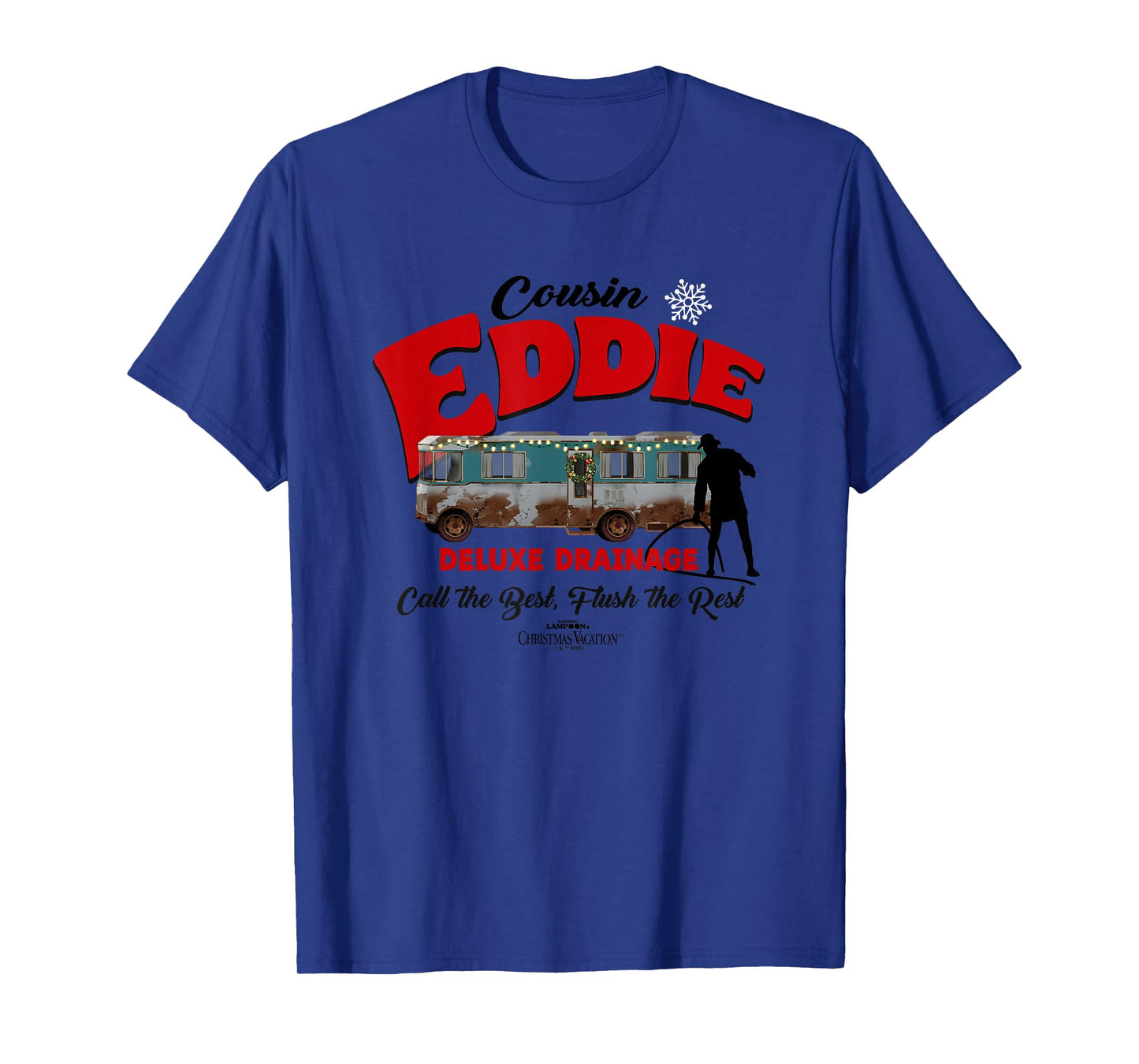 Christmas Vacation Cousin Eddie Deluxe Drainage T-Shirt