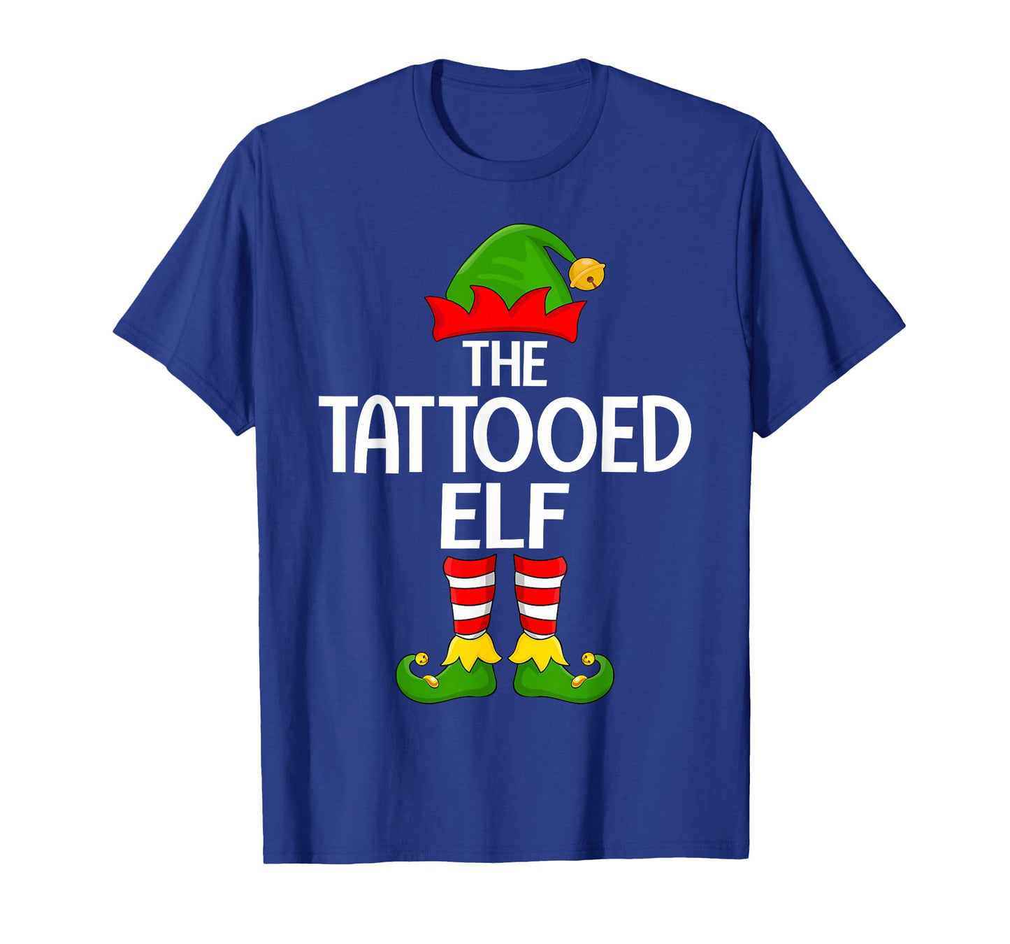 Tattooed Elf Xmas Matching Family Elf Squad Christmas T-Shirt