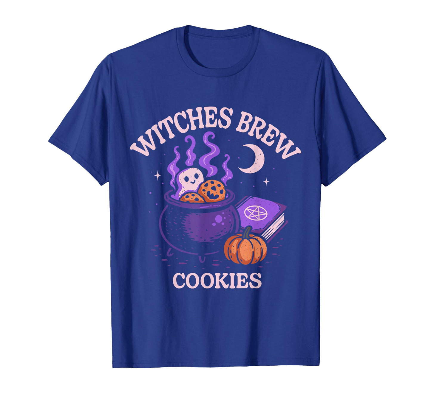 Halloween Witch Cauldron Witches Brew Cookies Funny Ghost T-Shirt