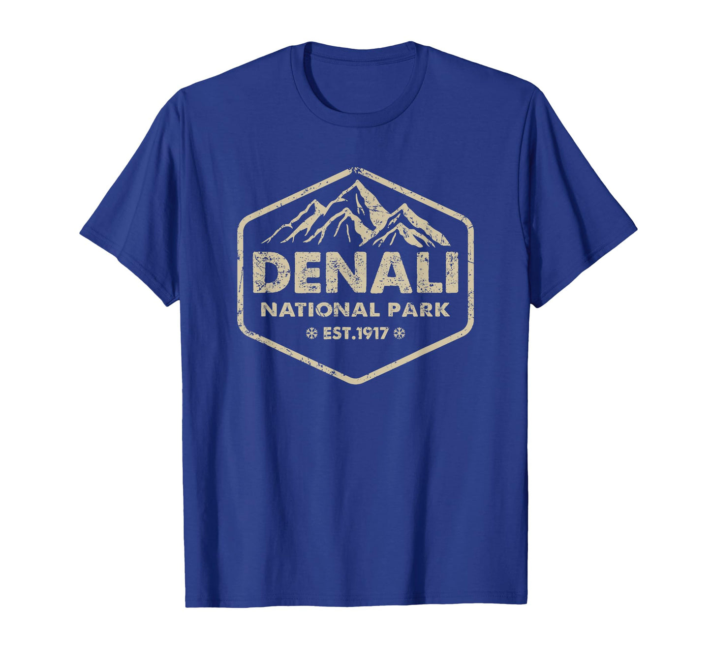 Vintage Denali National Park Alaska Mountains Nature Est T-Shirt