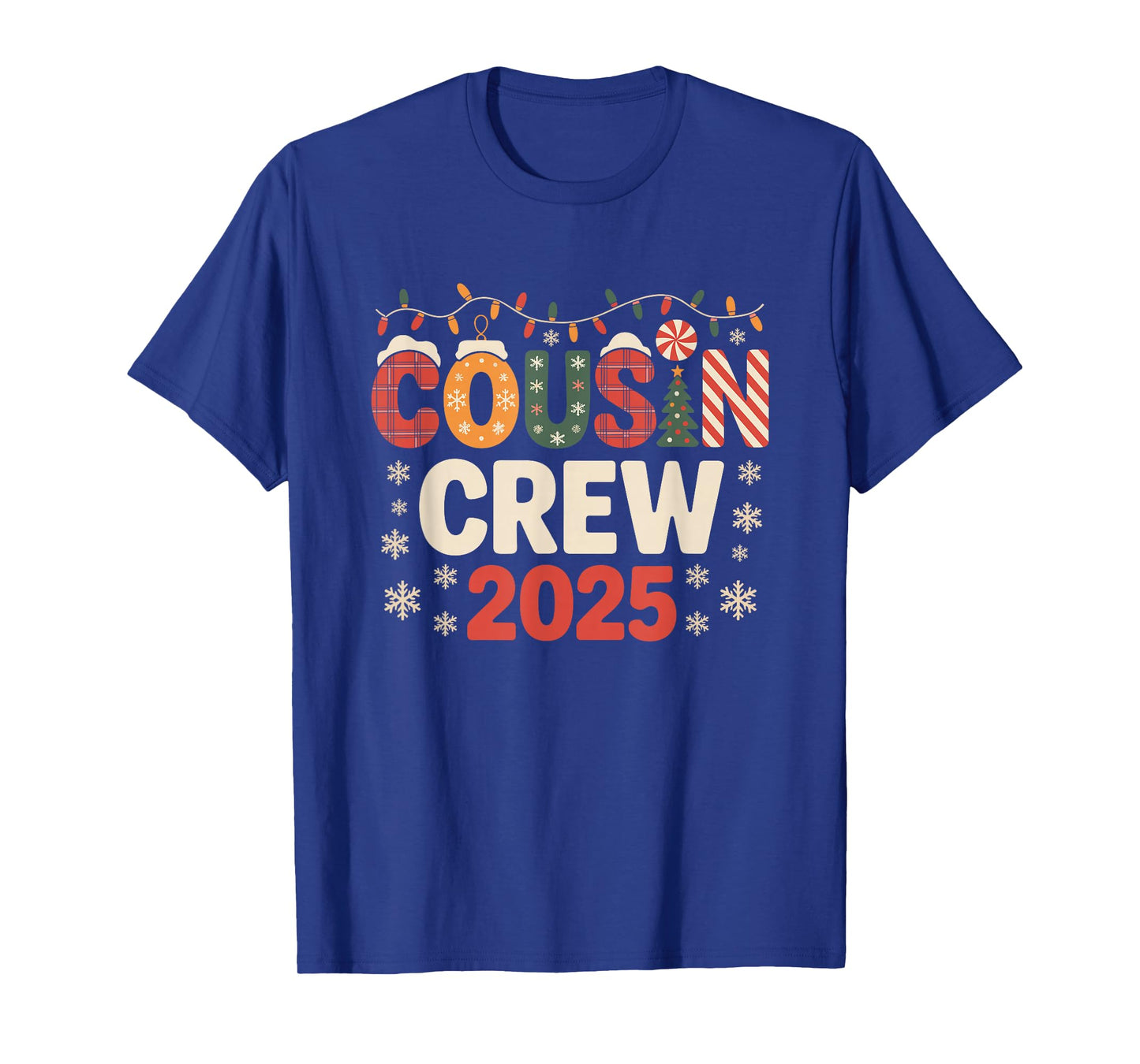 Cousin Crew Christmas 2025 Family Matching Xmas T-Shirt