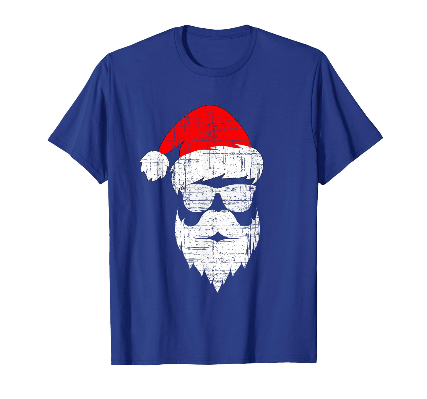 Vintage Santa Face Christmas Xmas Family Matching Pajamas T-Shirt