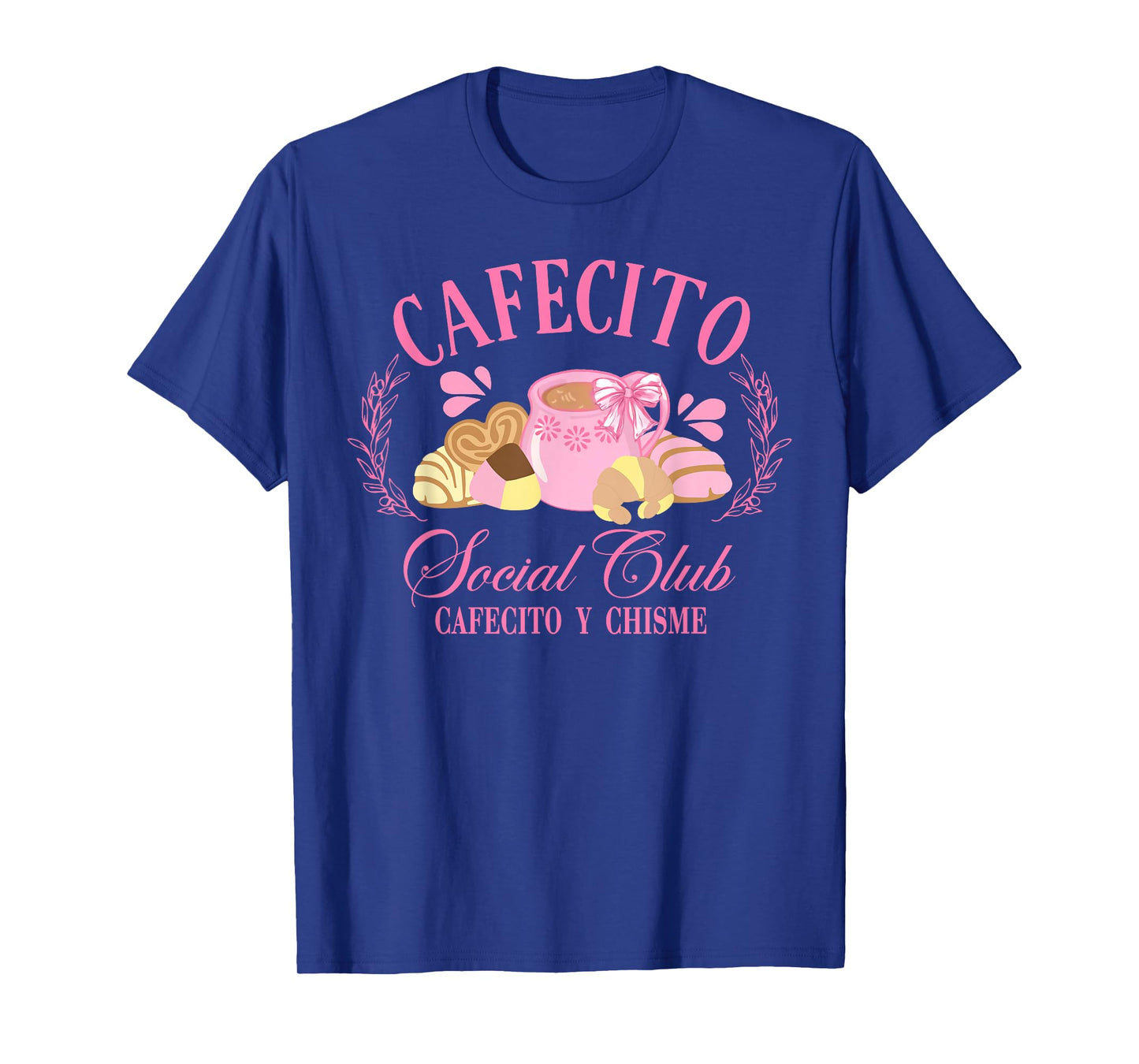 Retro Cafecito Mexican Conchas Social Club Cafecito Y Chisme T-Shirt