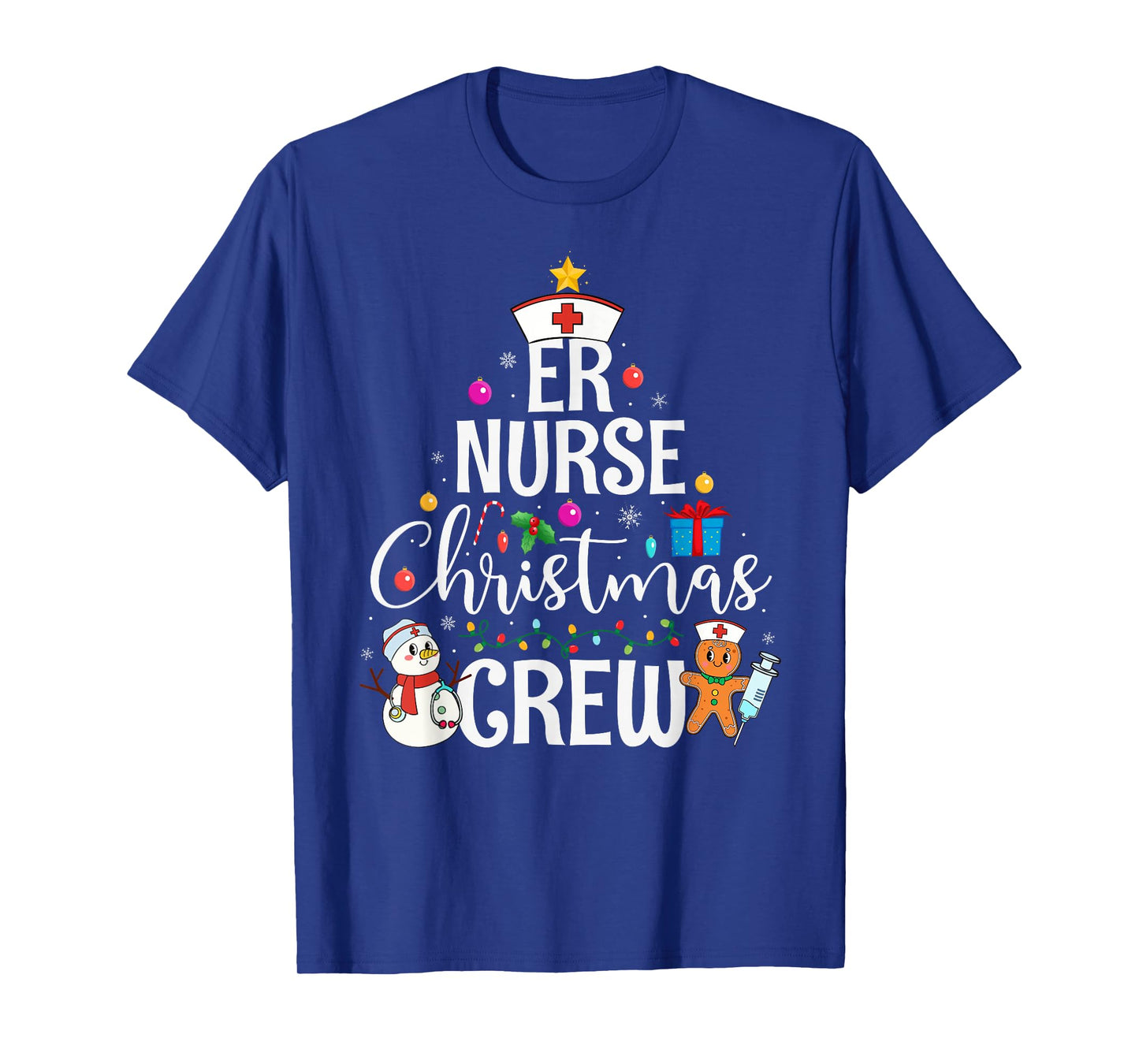 ER Nurse Christmas Crew Nursing Men Women Nurse Medical Xmas T-Shirt
