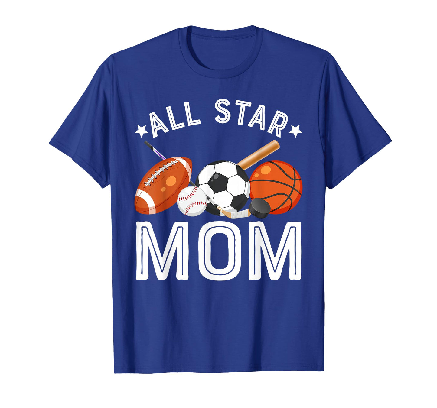 All Star Mom Of The Birthday Boy Basketball Soccer Sport T-Shirt