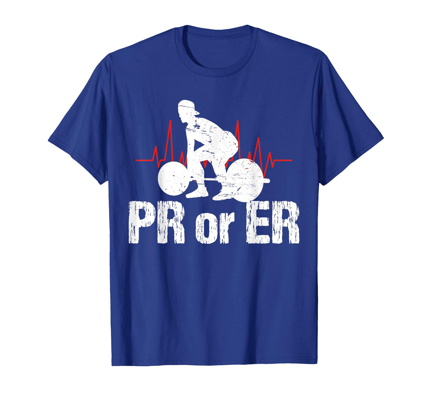 PR Or ER Funny Weightlifting Bodybuilding Apparel Vintage T-Shirt