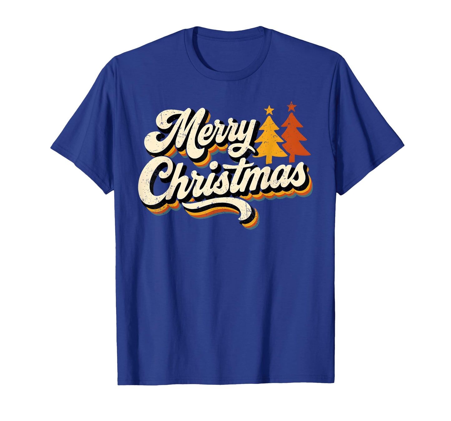 Groovy Merry Christmas Tree Christmas for Women Men Boy Girl T-Shirt
