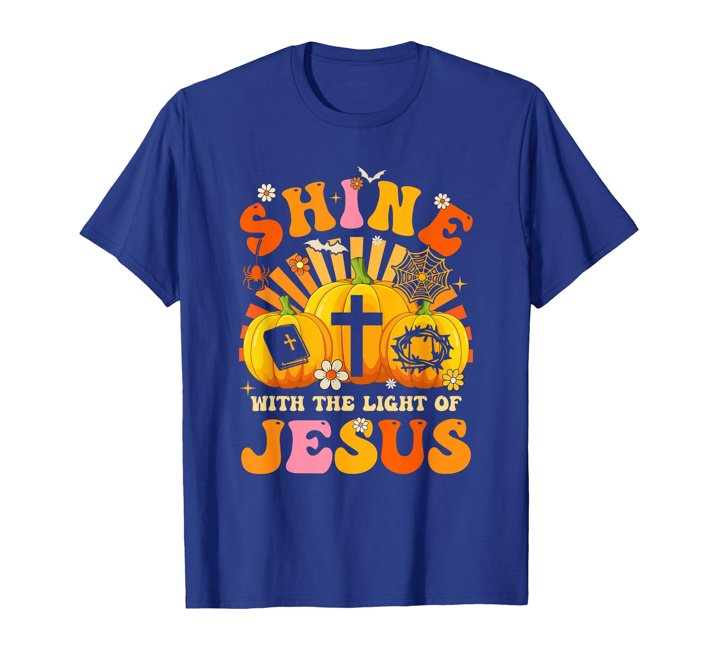 Shine With The Light Of Jesus Christian Halloween Women T-Shirt