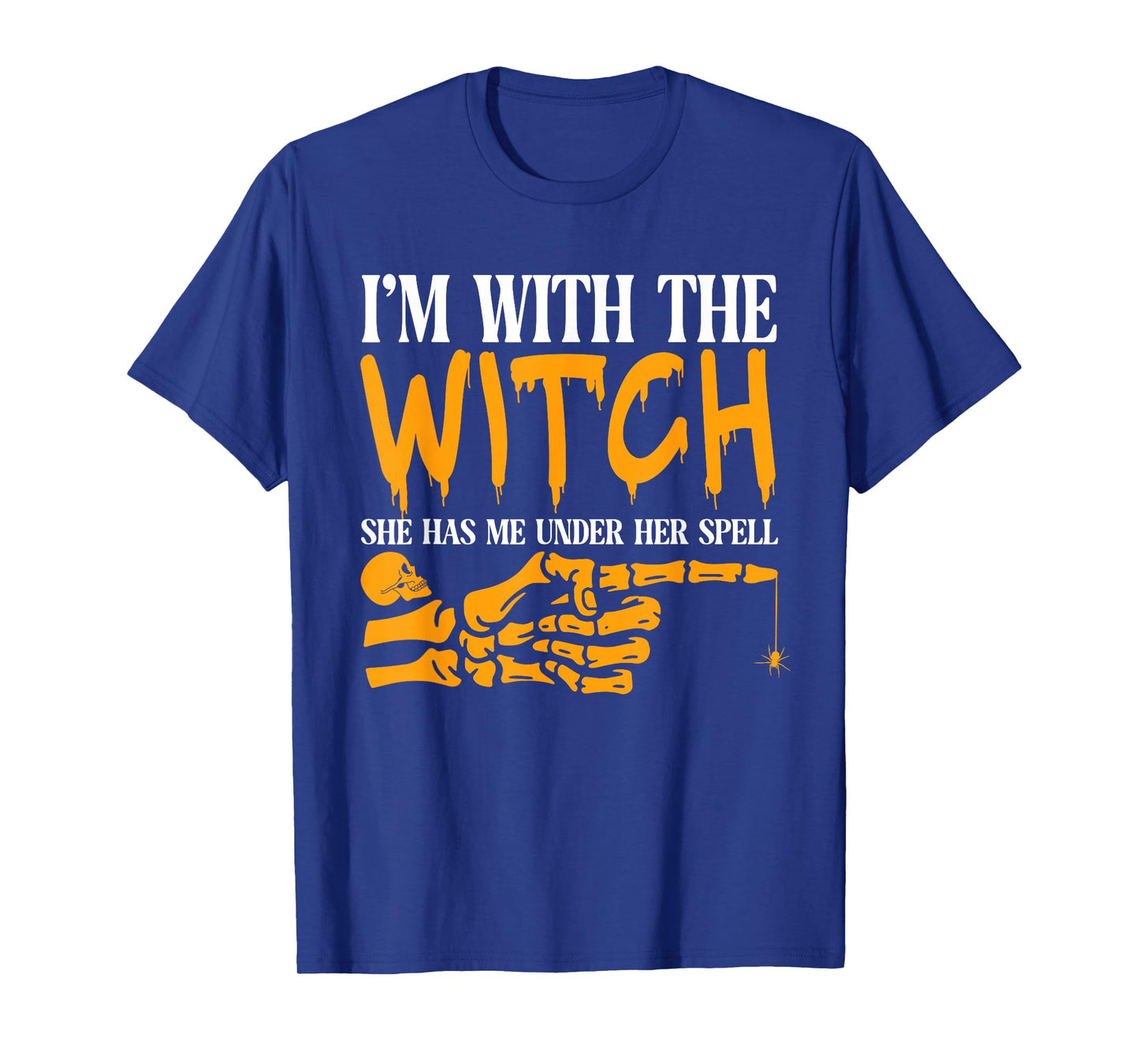 I'm with The Witch Funny Halloween Couple Costume Party T-Shirt