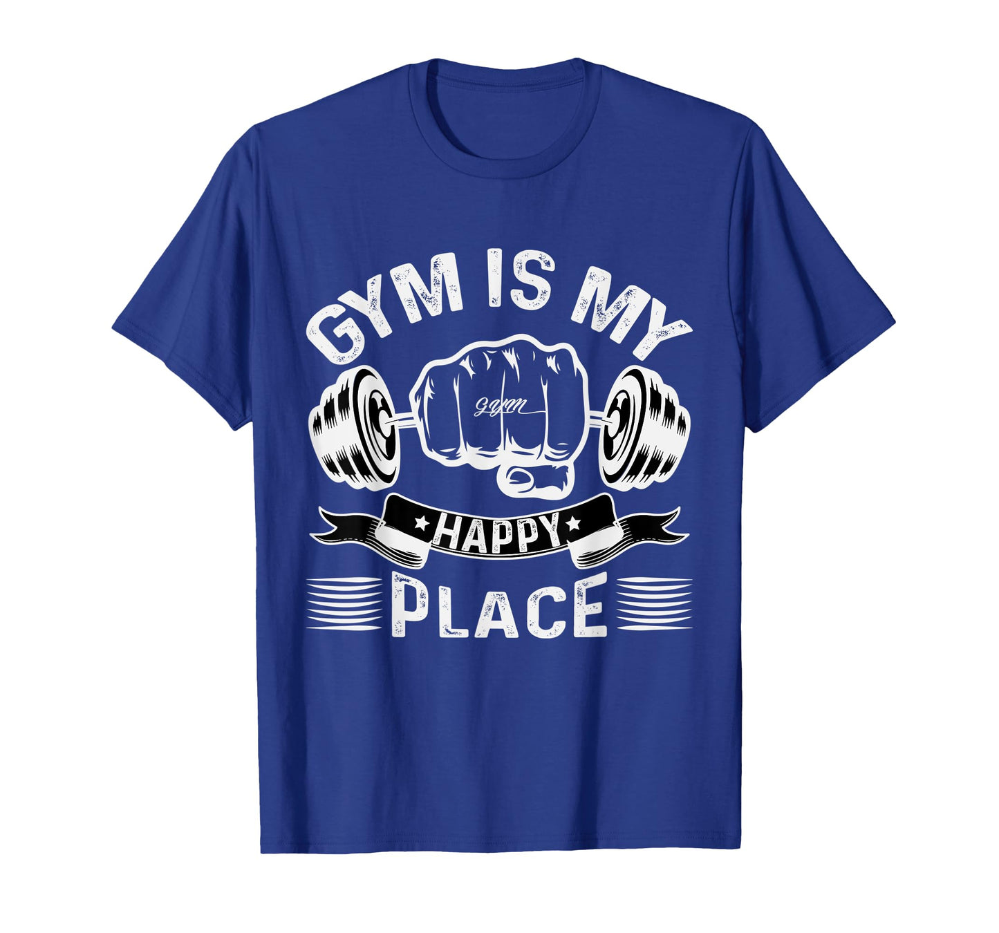 The Gym Is My Happy Place Gymnast Lover Gymnastics Fitness T-Shirt