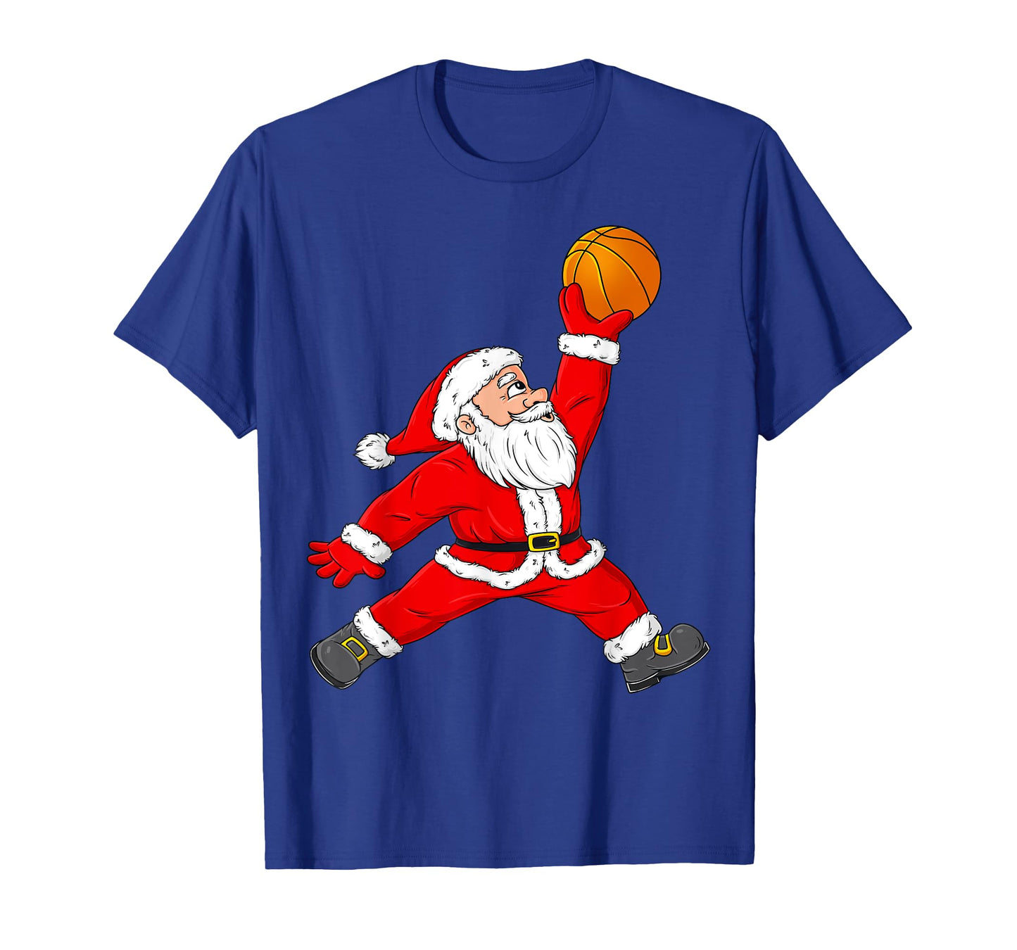 Christmas Santa Claus Basketball Funny Boys Kids Pajama Xmas T-Shirt