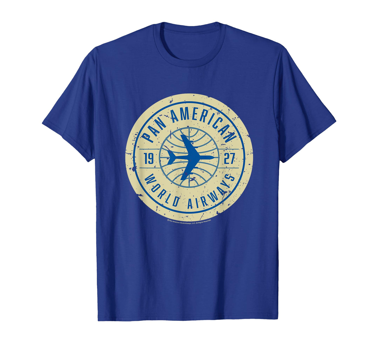 Pan Am 1927 World Airways Plane Badge Logo T-Shirt