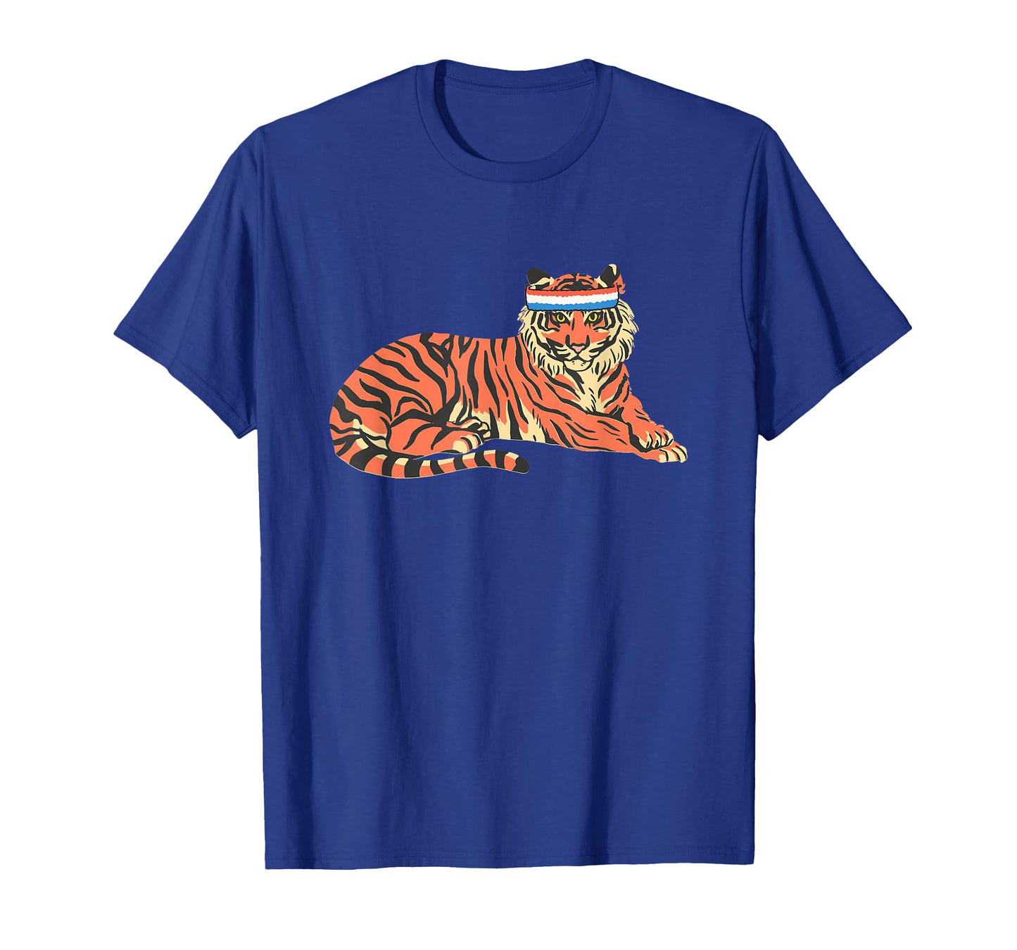 Tiger Shirt Tiger Wearing Sweatband T-Shirt