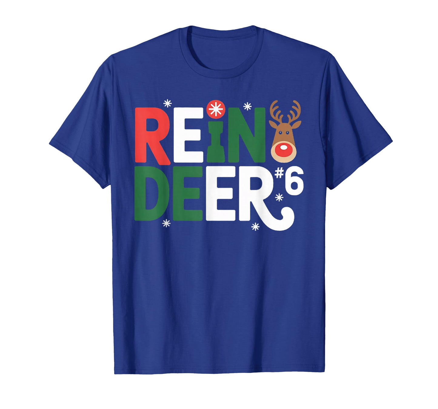 Reindeer #6 Santa Claus and Reindeer Matching Christmas Set T-Shirt