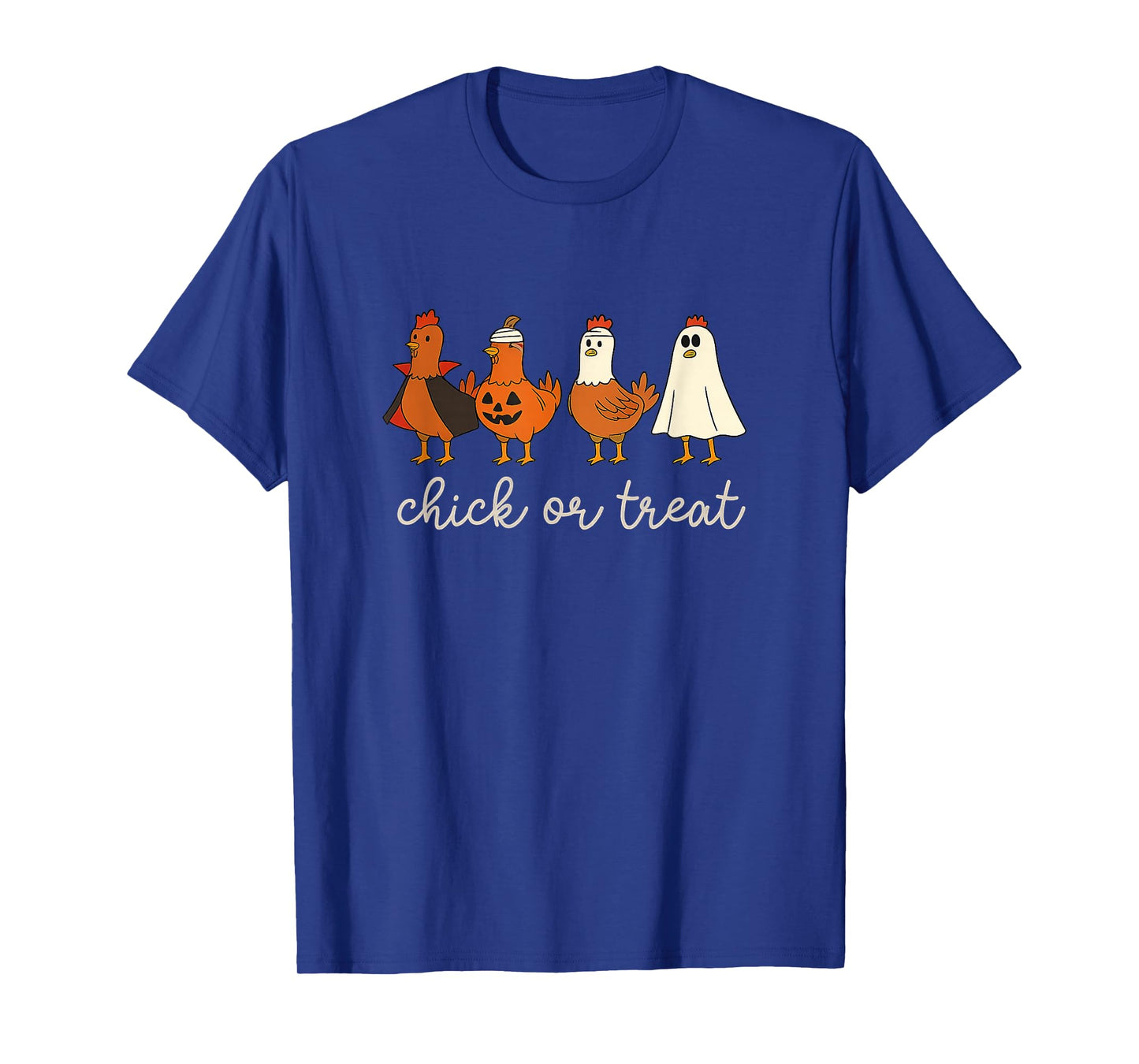 Chick Or Treat Halloween Pumpkin Ghost Spooky Funny Chicken T-Shirt