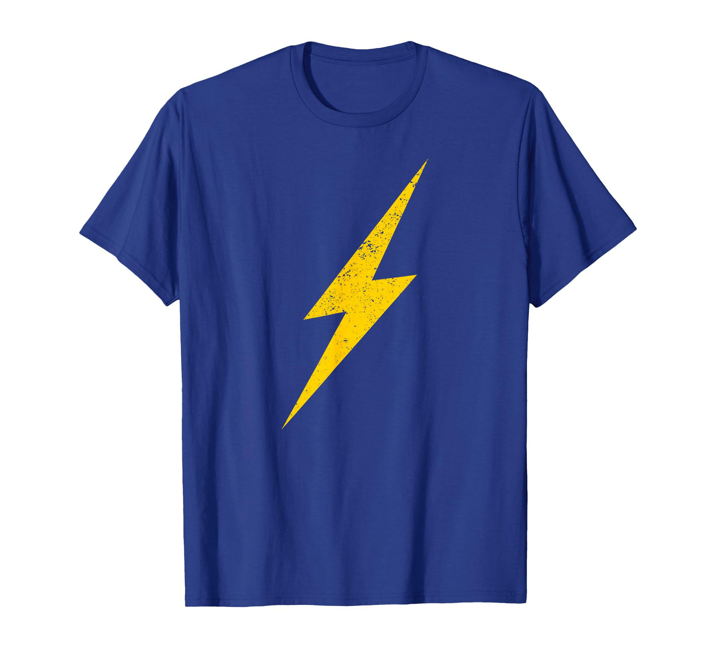 Yellow Lightning Bolt Electrical Storm Graphic Icon T-Shirt