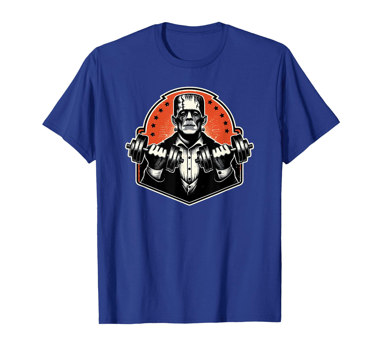 Frankenstein Monster workout dumbbell curl T-Shirt