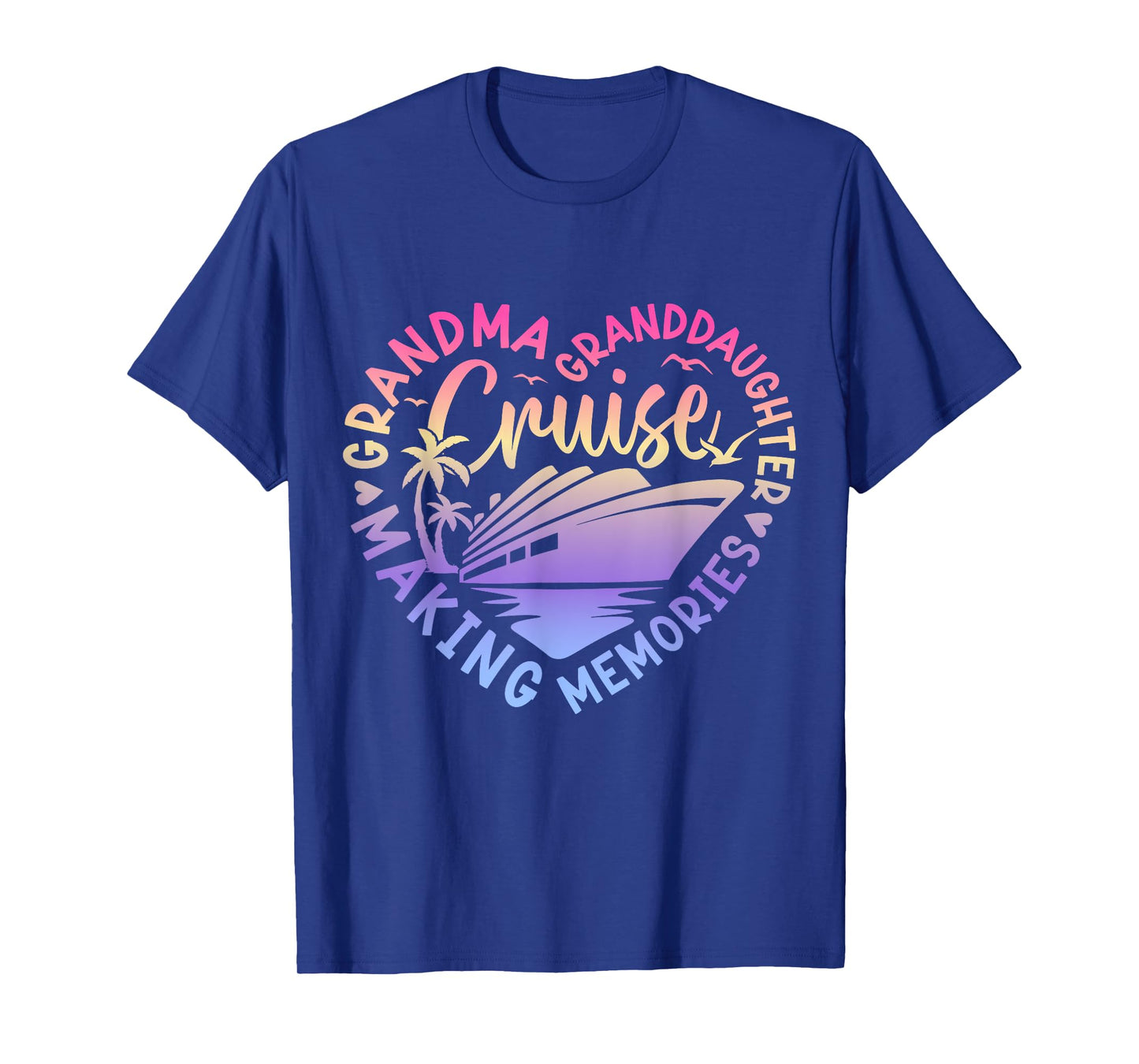 Grandma Granddaughter Memories For Cruise Vacation T-Shirt