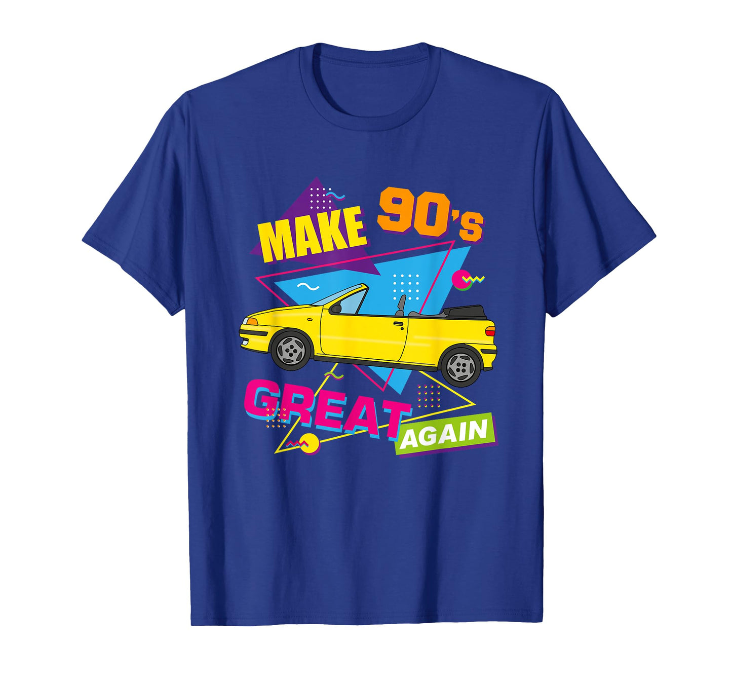 Make 90s Great Again Fiat Punto Cabrio Car 90s Vintage T-Shirt