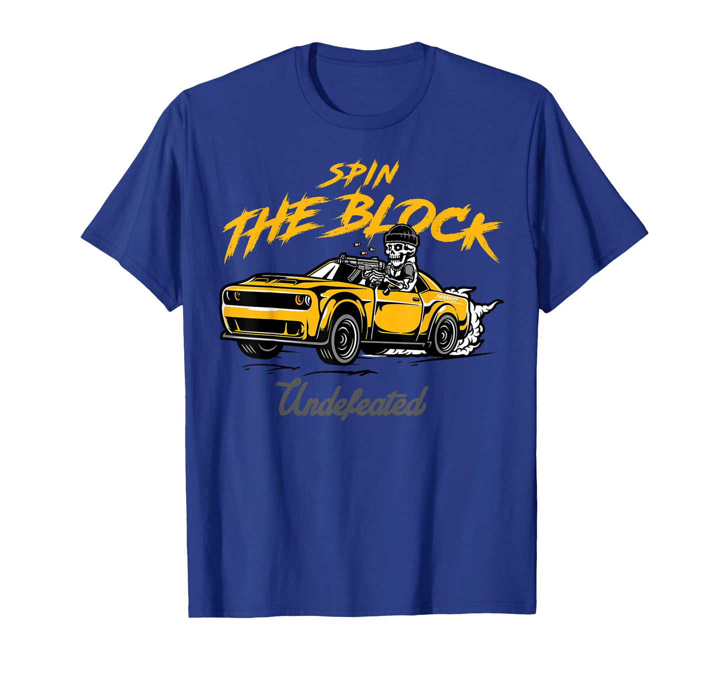 Sneaker Match Tee SPIN THE BLOCK Charcoal University Gold T-Shirt