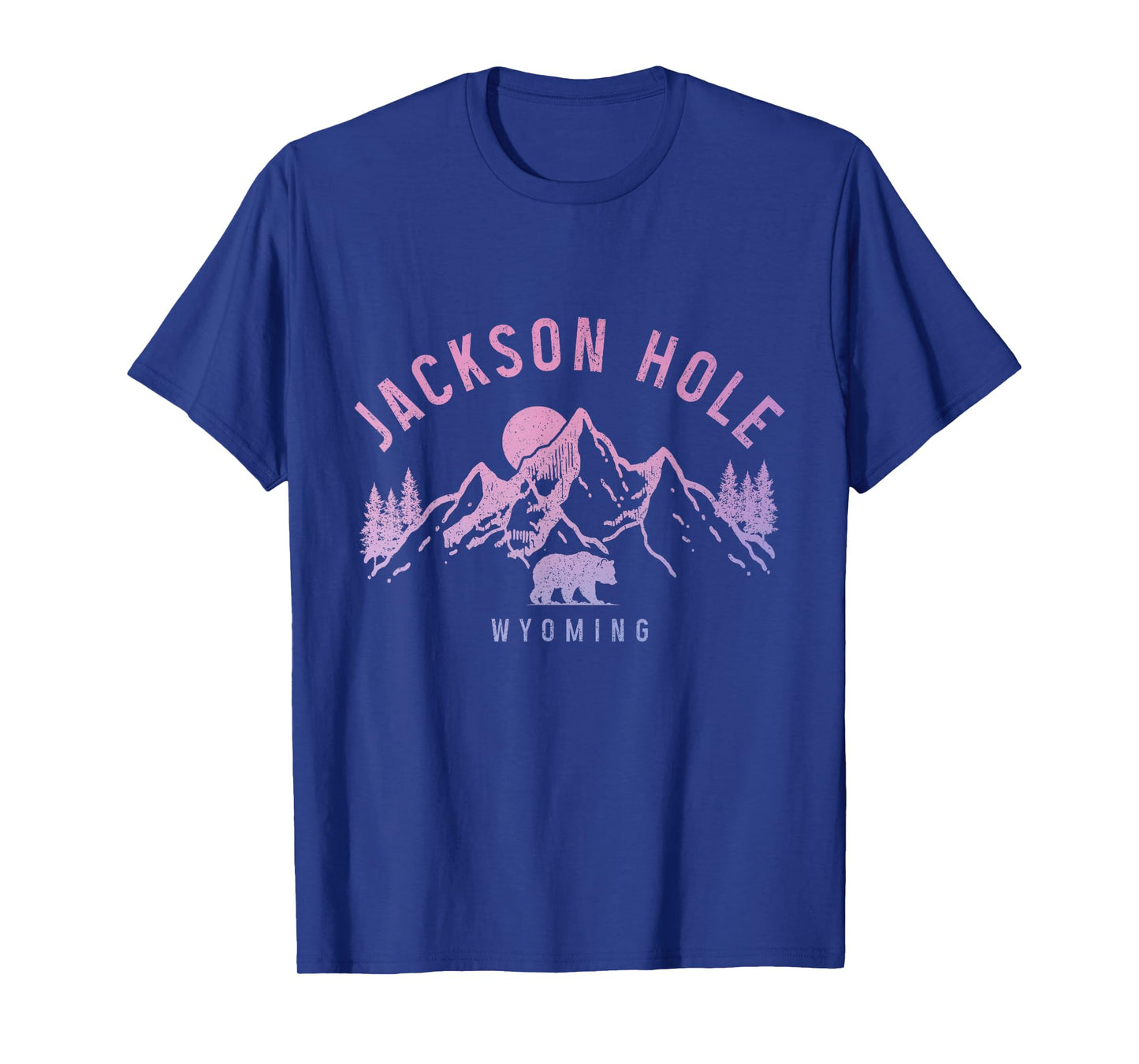 Jackson Hole Wyoming Mountains Bear Nature Vintage T-Shirt
