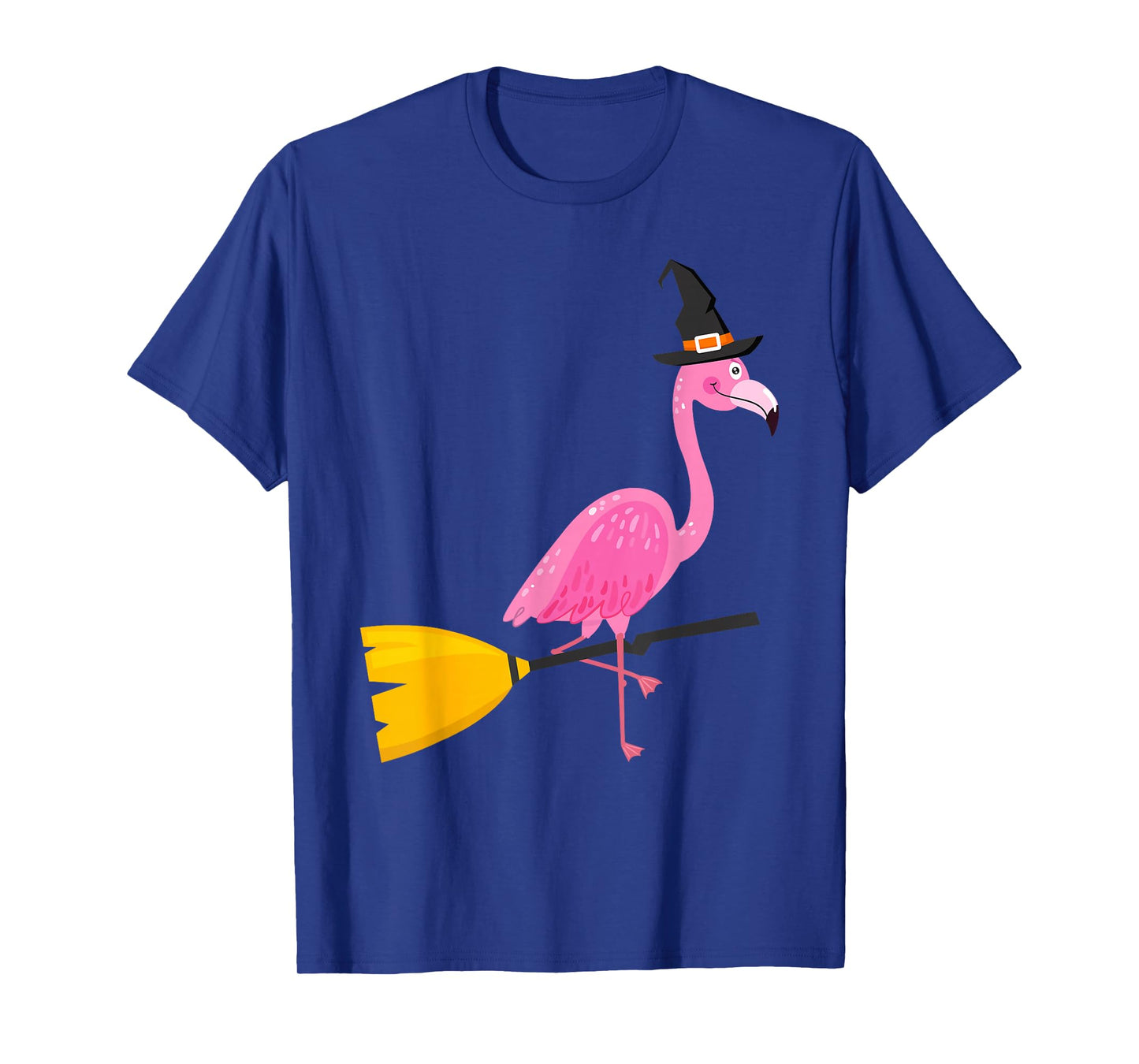 Halloween Flamingo Witch Hat T-Shirt