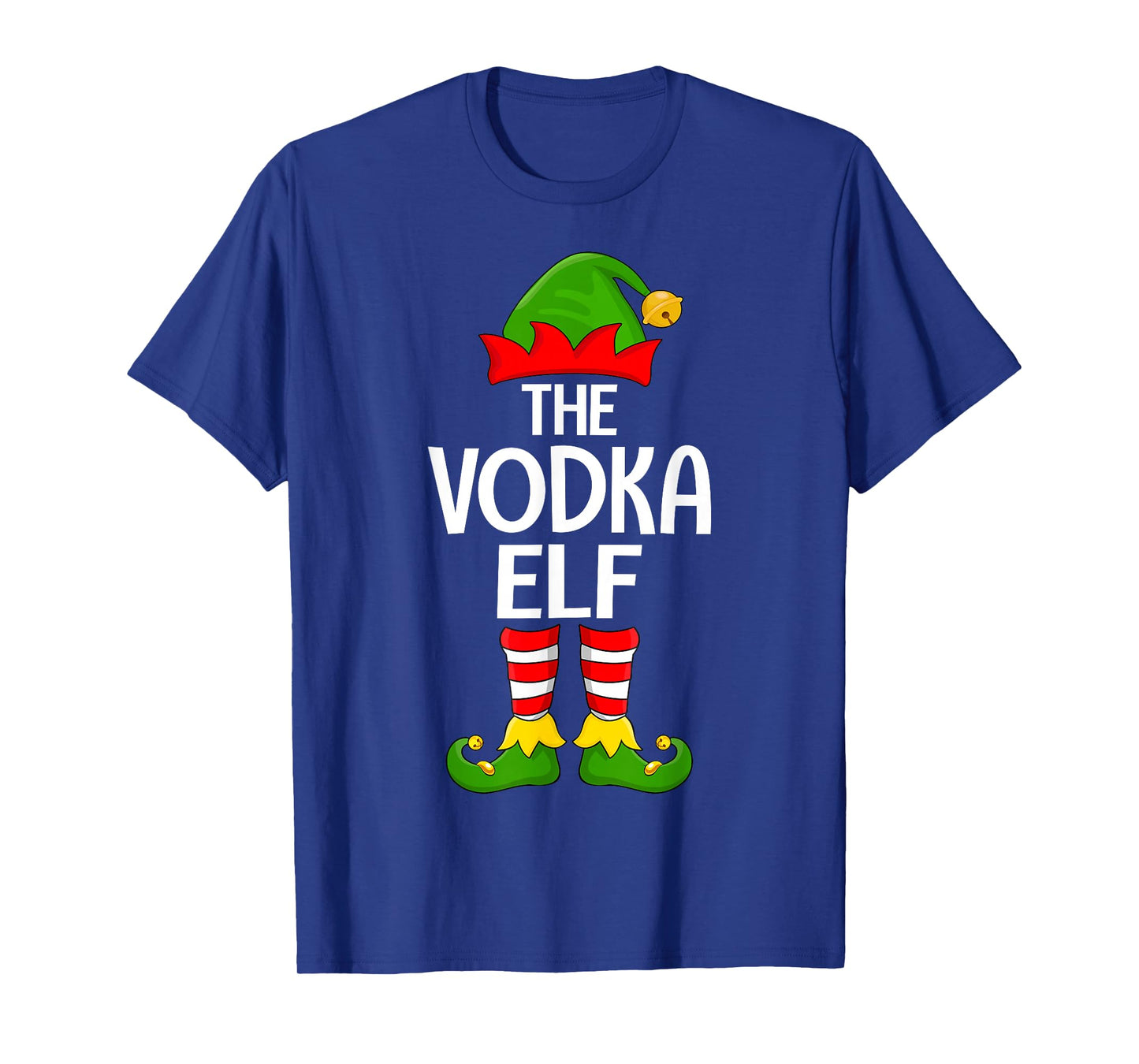 Vodka Elf Xmas Matching Family Elf Squad Christmas T-Shirt
