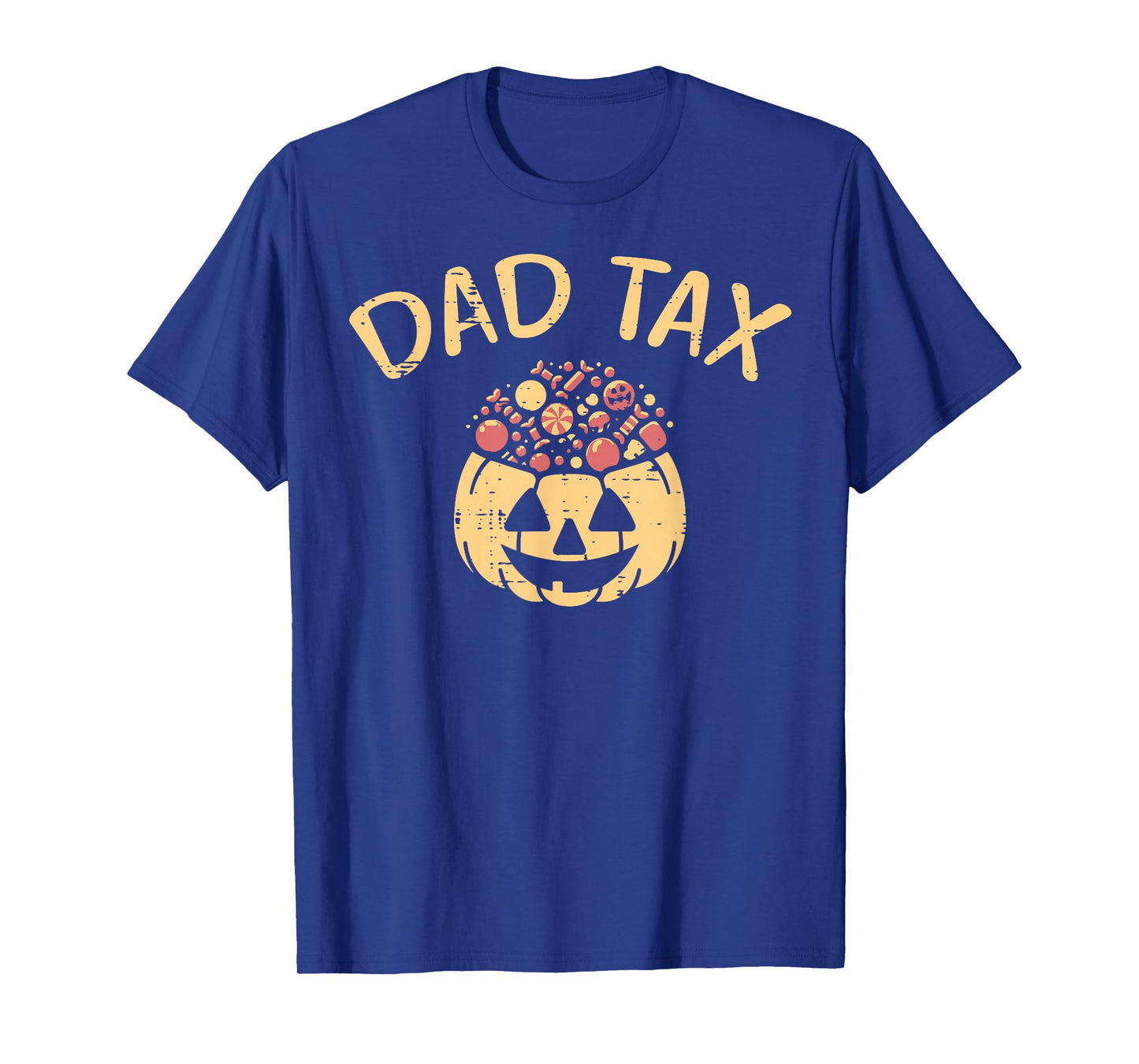 Halloween Pumpkin Candy Dad Tax Funny Costume Daddy Papa Men T-Shirt