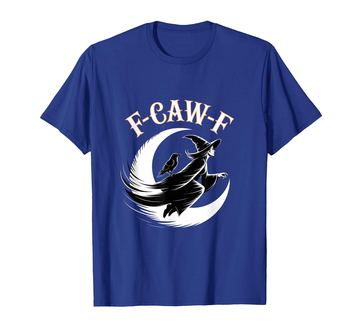 F-Caw-F Crow Funny Gothic Moon Black Bird Halloween T-Shirt