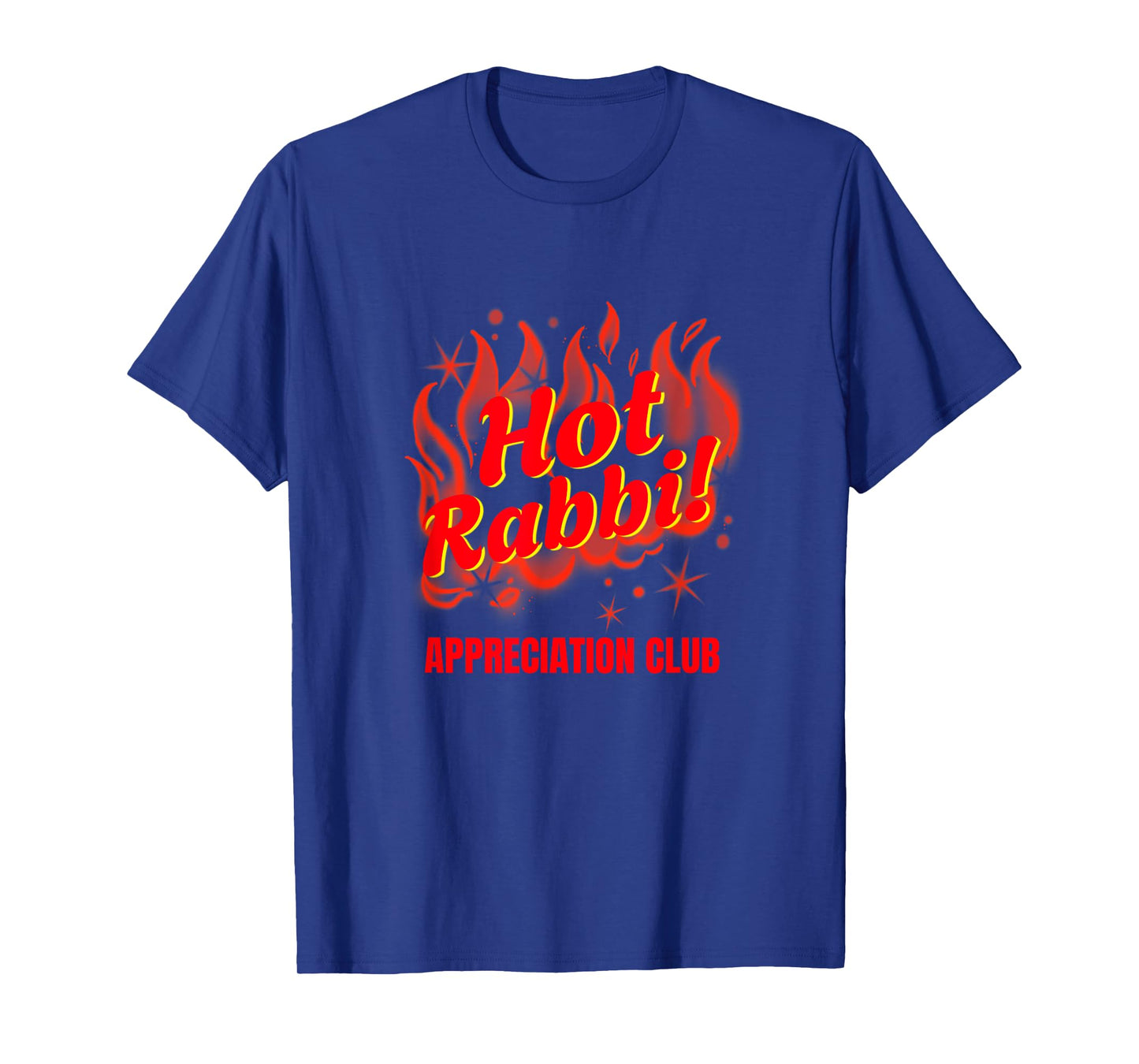 Funny Sexy Temple Hot Rabbi Appreciation Club Flames Jewish T-Shirt