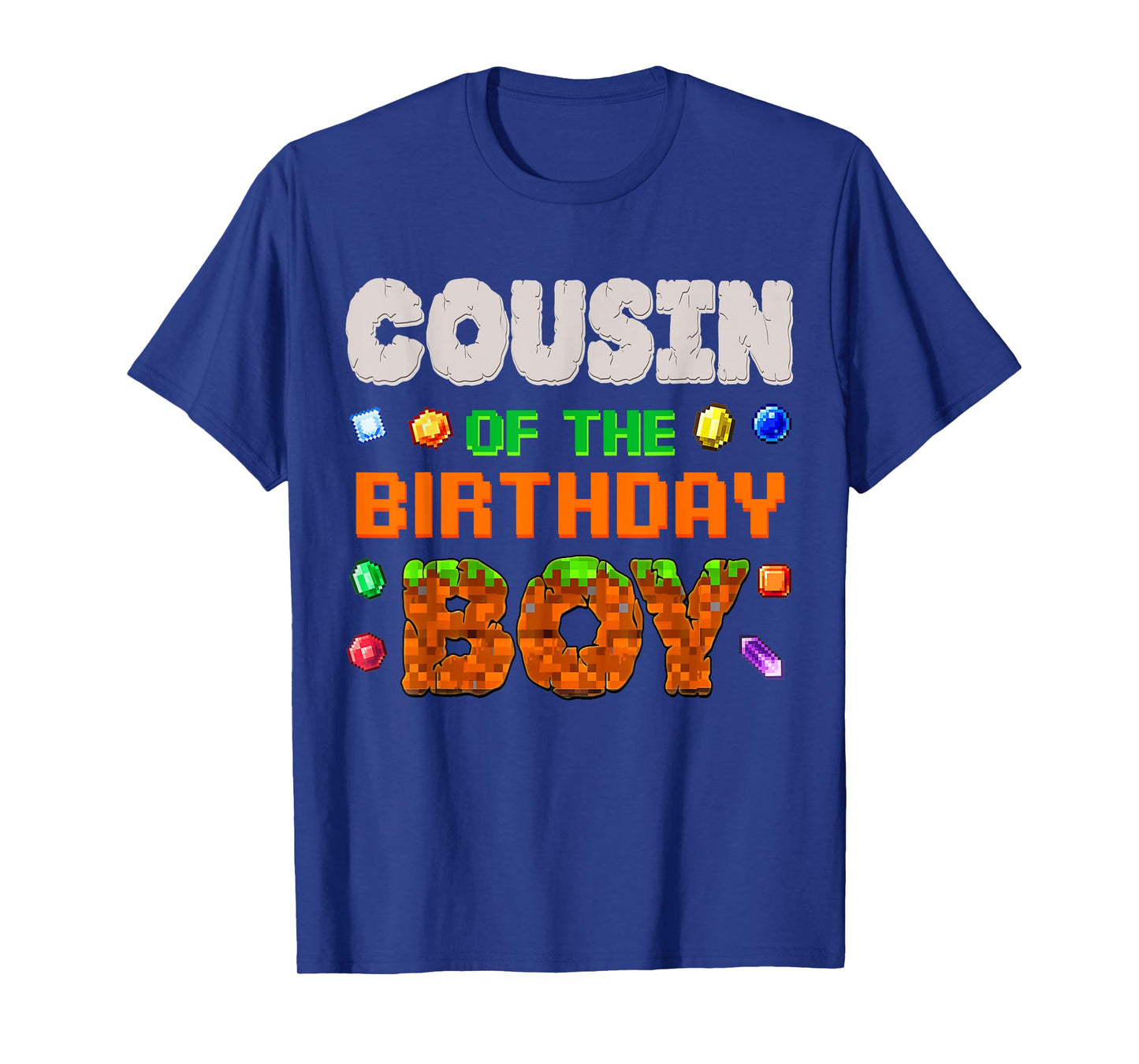 Cousin Of The Birthday Boy Video Game Pixel Number Gamer T-Shirt