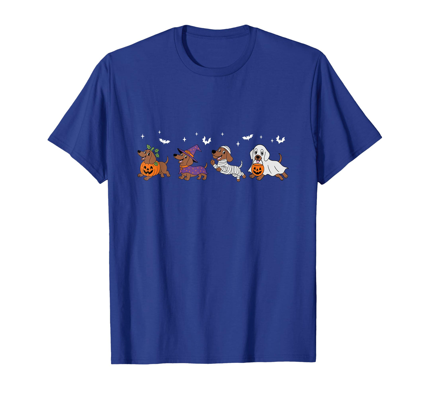 Witch Dachshund Halloween Ghost Wiener Dog Mom Dog Lover T-Shirt