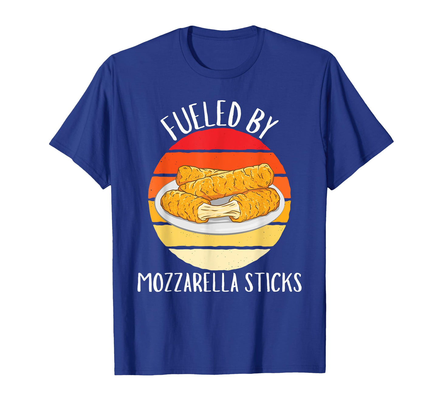 Vintage Fueled By Mozzarella Sticks Food Lover T-Shirt