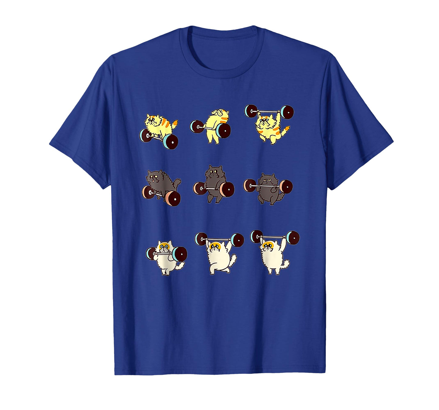Weightlifting Cat Funny Workout Tshirt Cat Lover Gifts T-Shirt