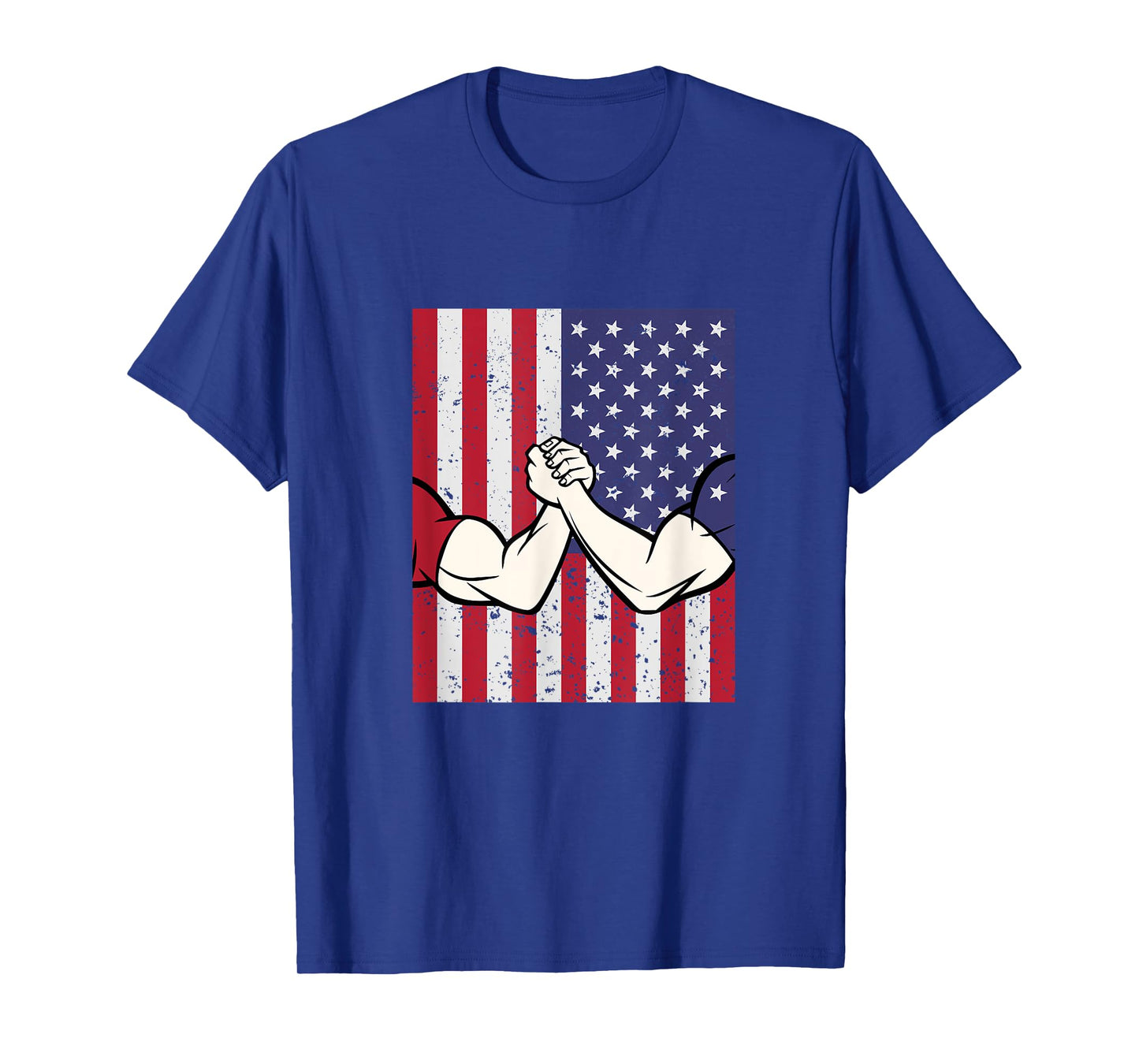 Arm Wrestling Shirt Patriotic Gifts Flag T-Shirt