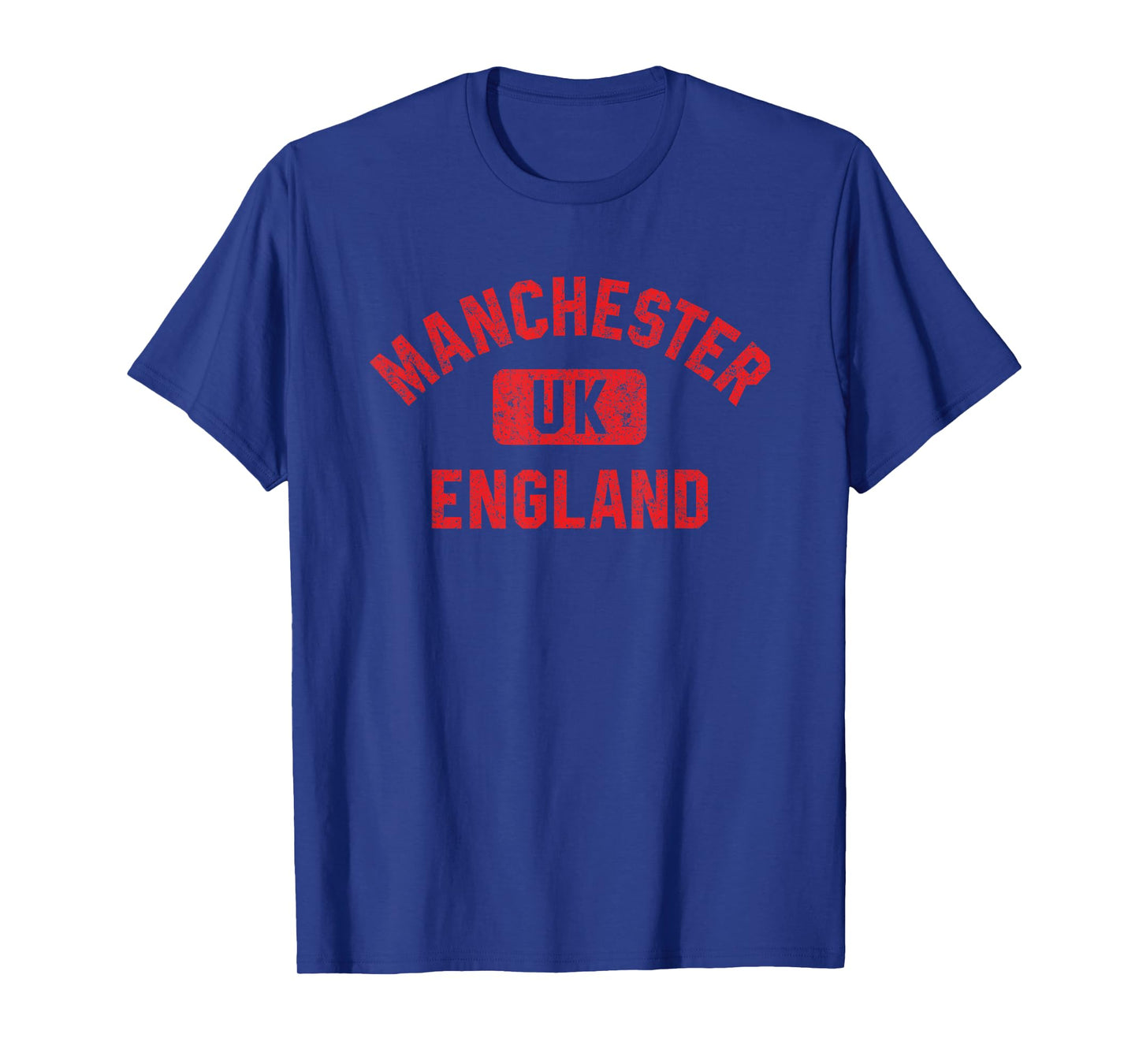 Manchester England Gym Style Distressed Print T-Shirt